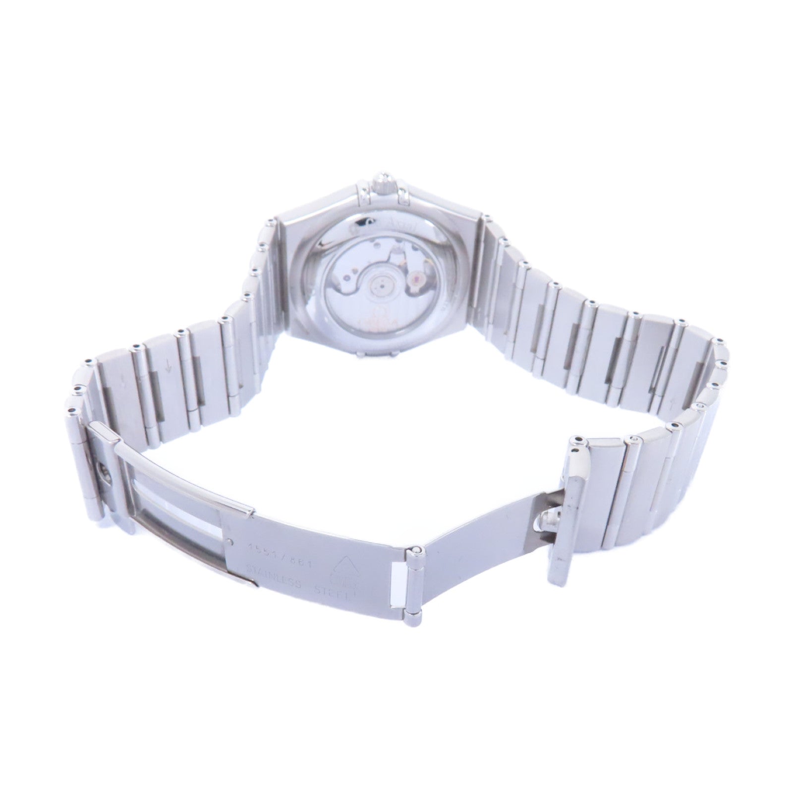 OMEGA Constellation不鏽鋼鑽石手錶自動機芯銀色