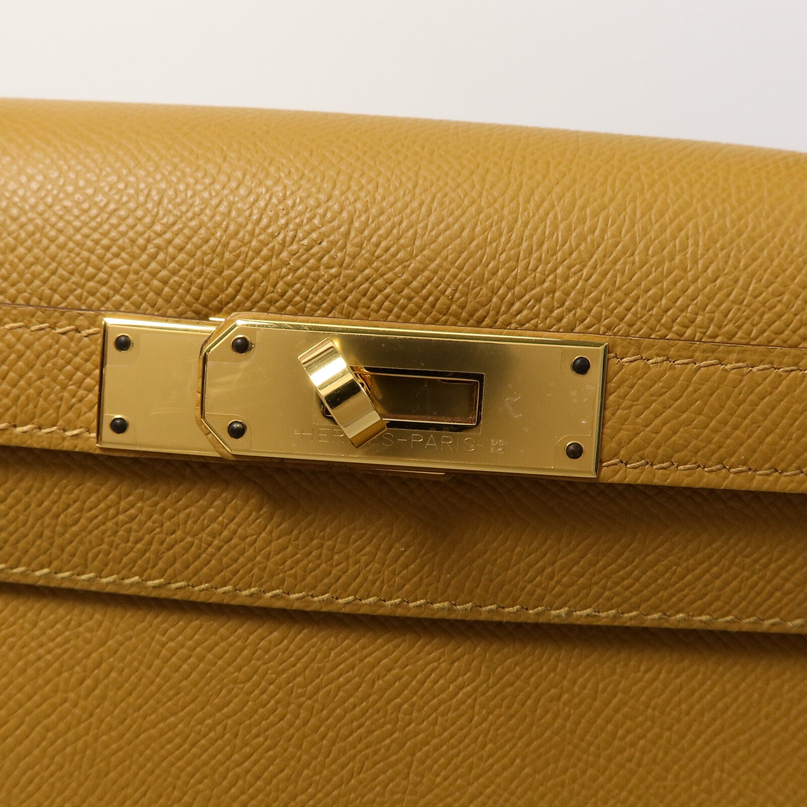 HERMES Epsom皮革Kelly 28手挽肩背兩用袋Sesame