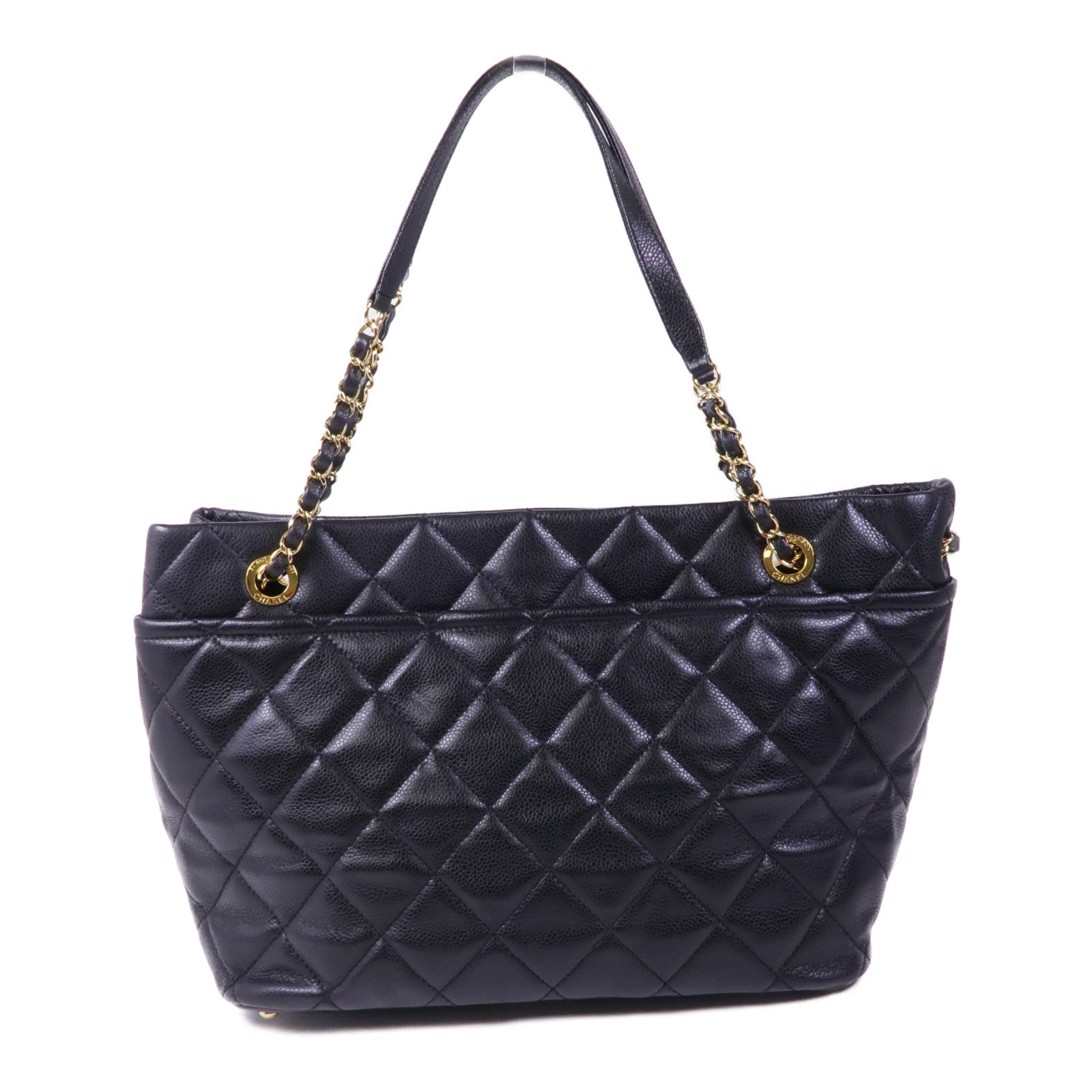CHANEL 牛皮皮革Shoulder Bag金扣肩背袋