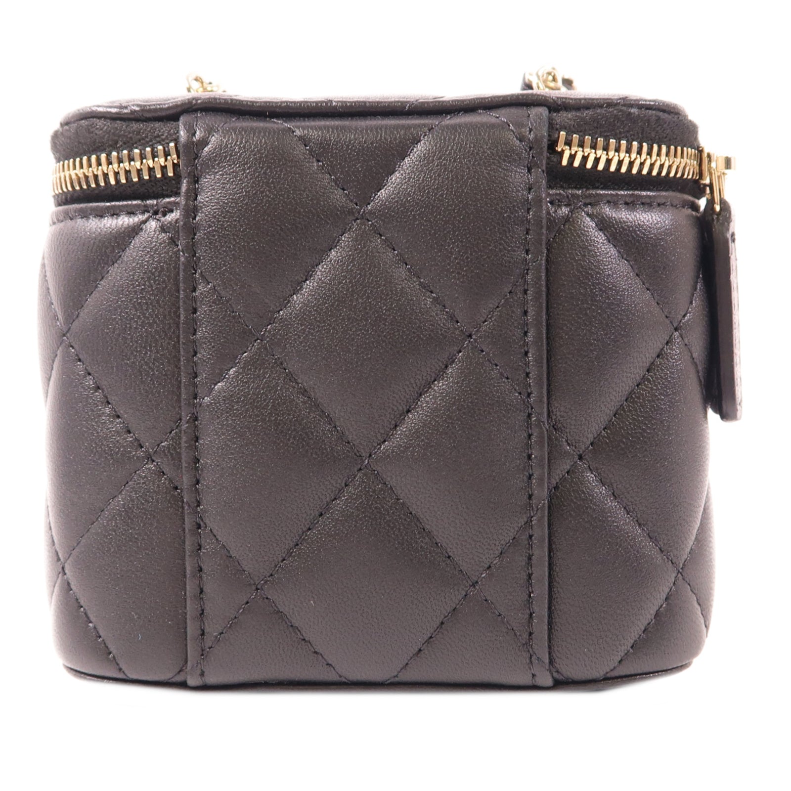 CHANEL 【激減優惠】羊皮皮革Mini Vanity Case金扣鏈帶肩背袋
