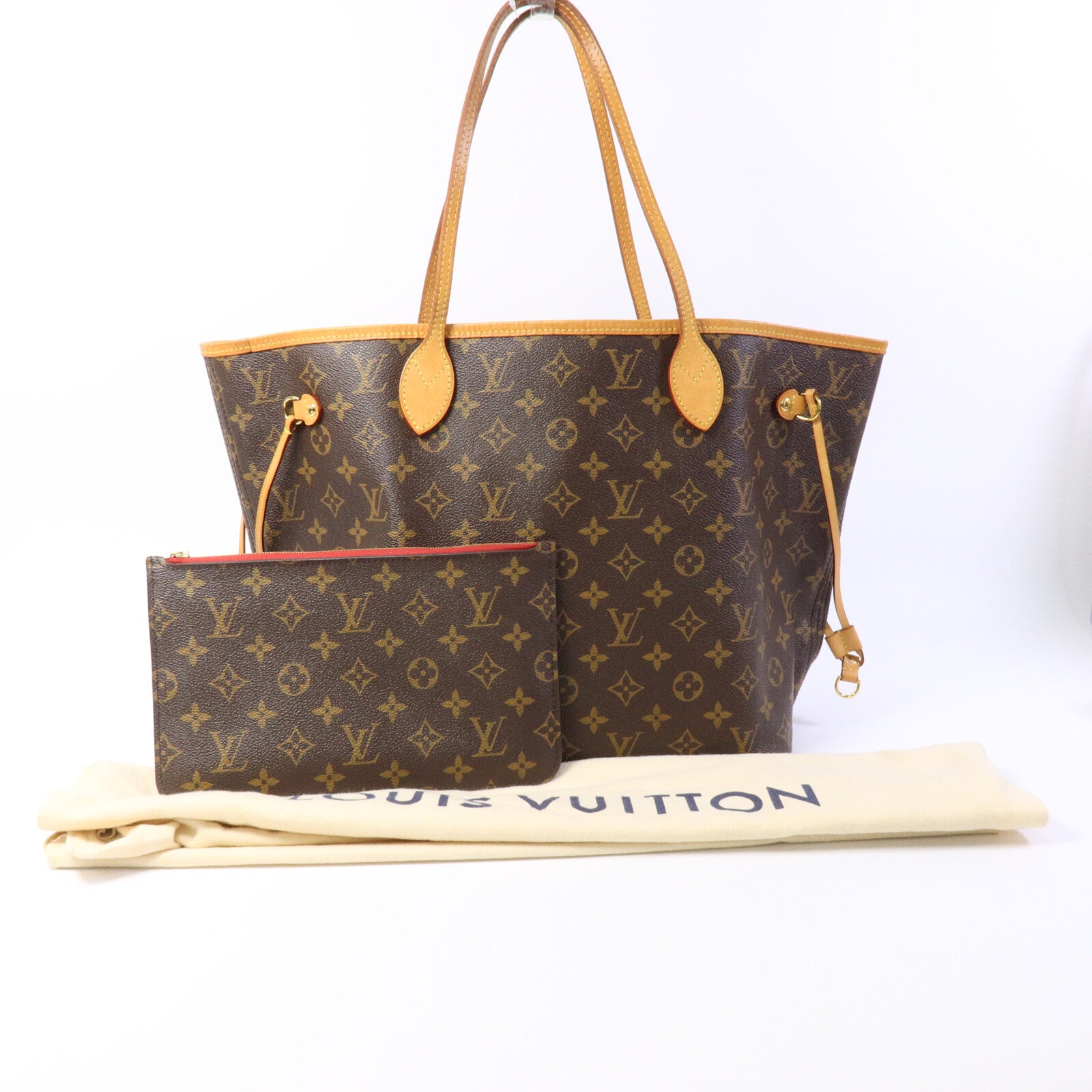 LOUIS VUITTON Monogram Neverfull MM手挽袋