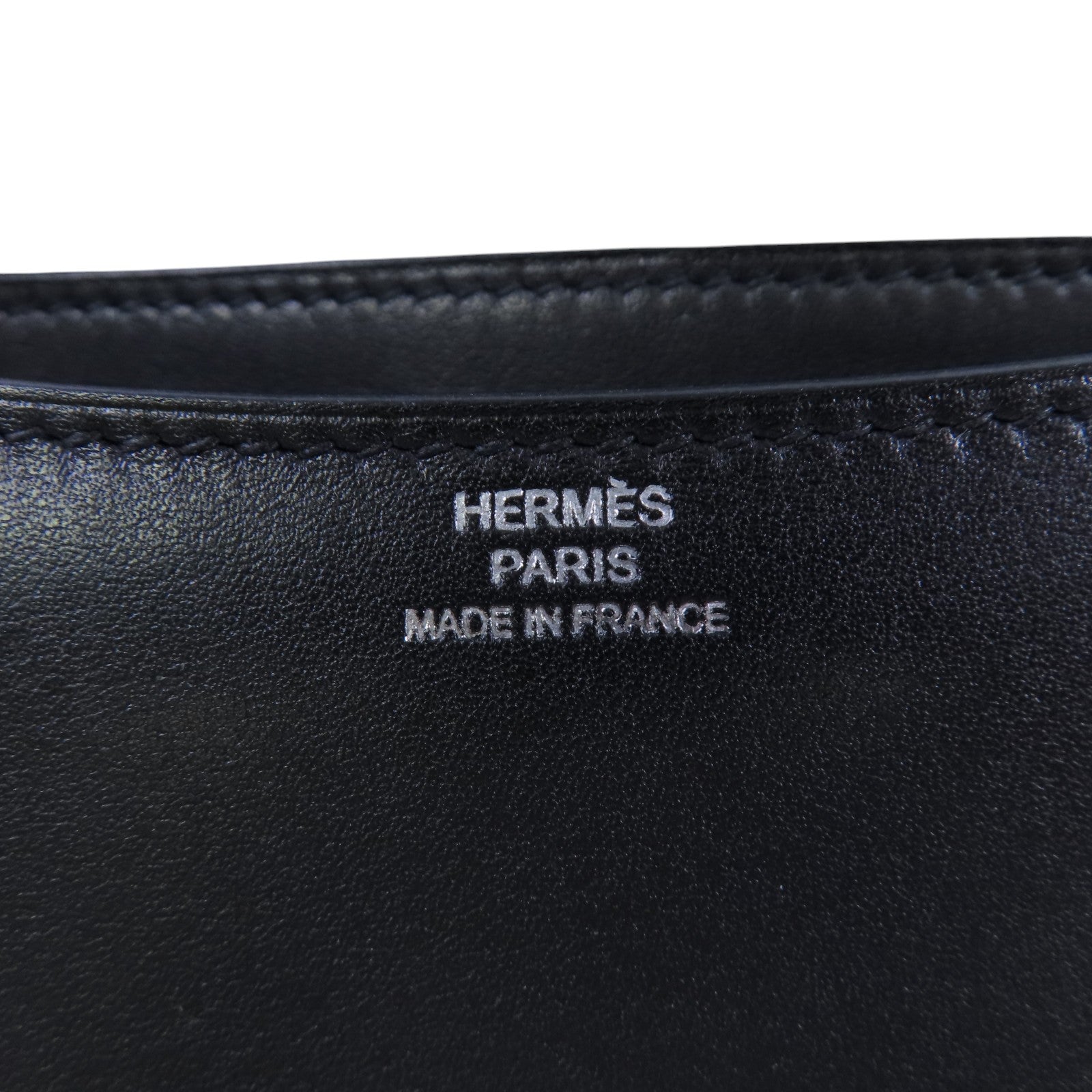 HERMES Swift皮革Mini Constance Shoulder Bag銀扣肩背袋