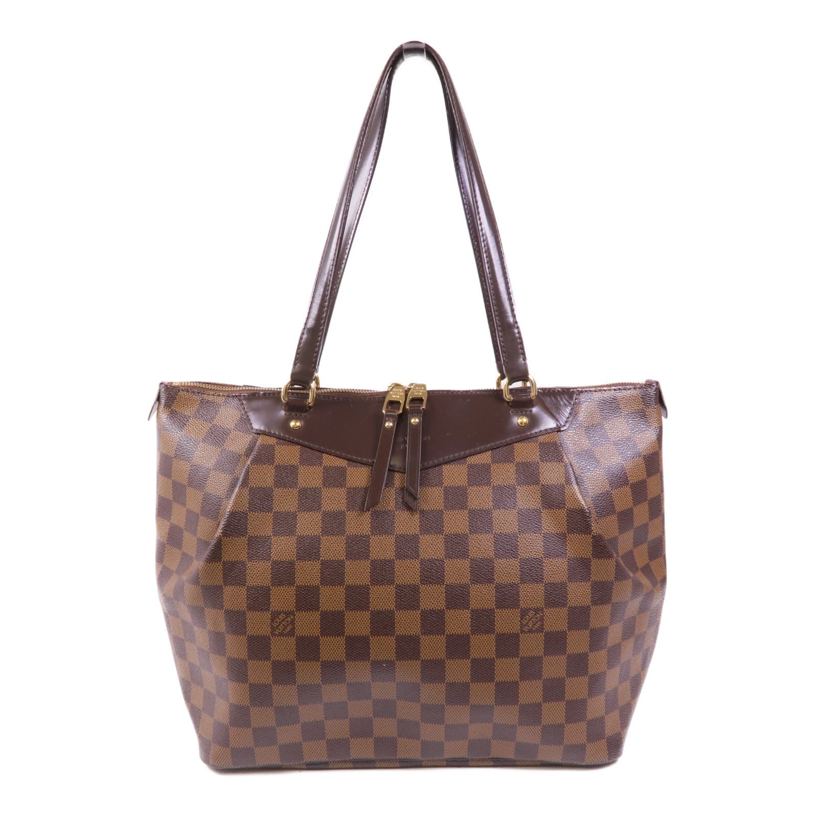 LOUIS VUITTON Damier Westminster GM金扣肩背袋