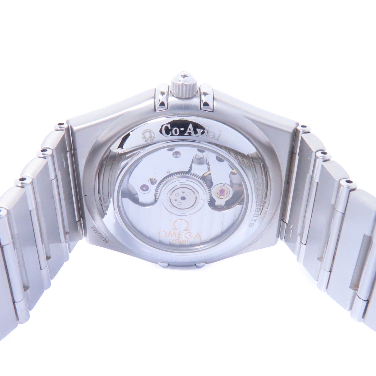 OMEGA Constellation不鏽鋼鑽石手錶自動機芯銀色
