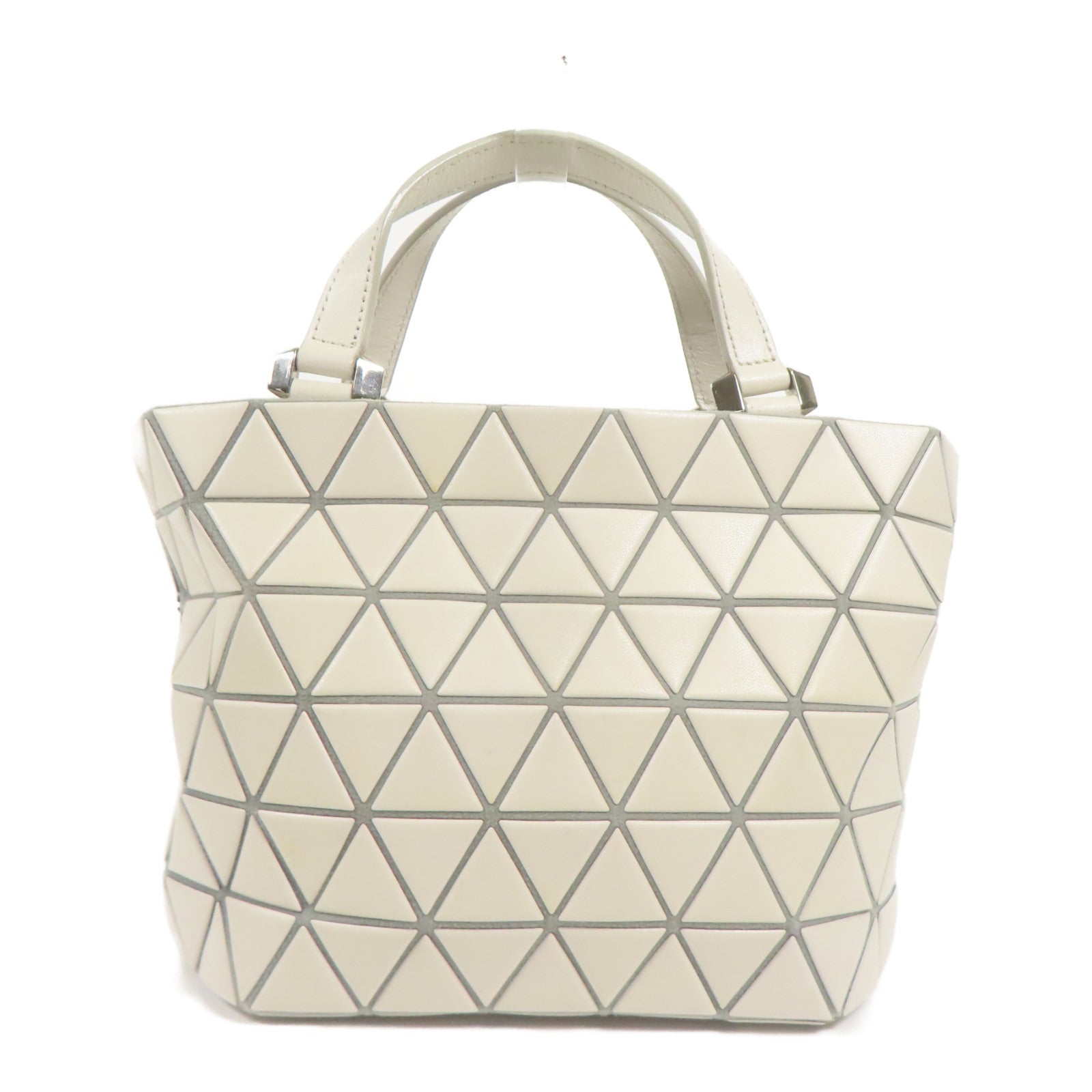 BAO BAO ISSEYMIYAKE 皮革Bao Bao 2 Way Shoulder銀扣手挽肩背兩用袋