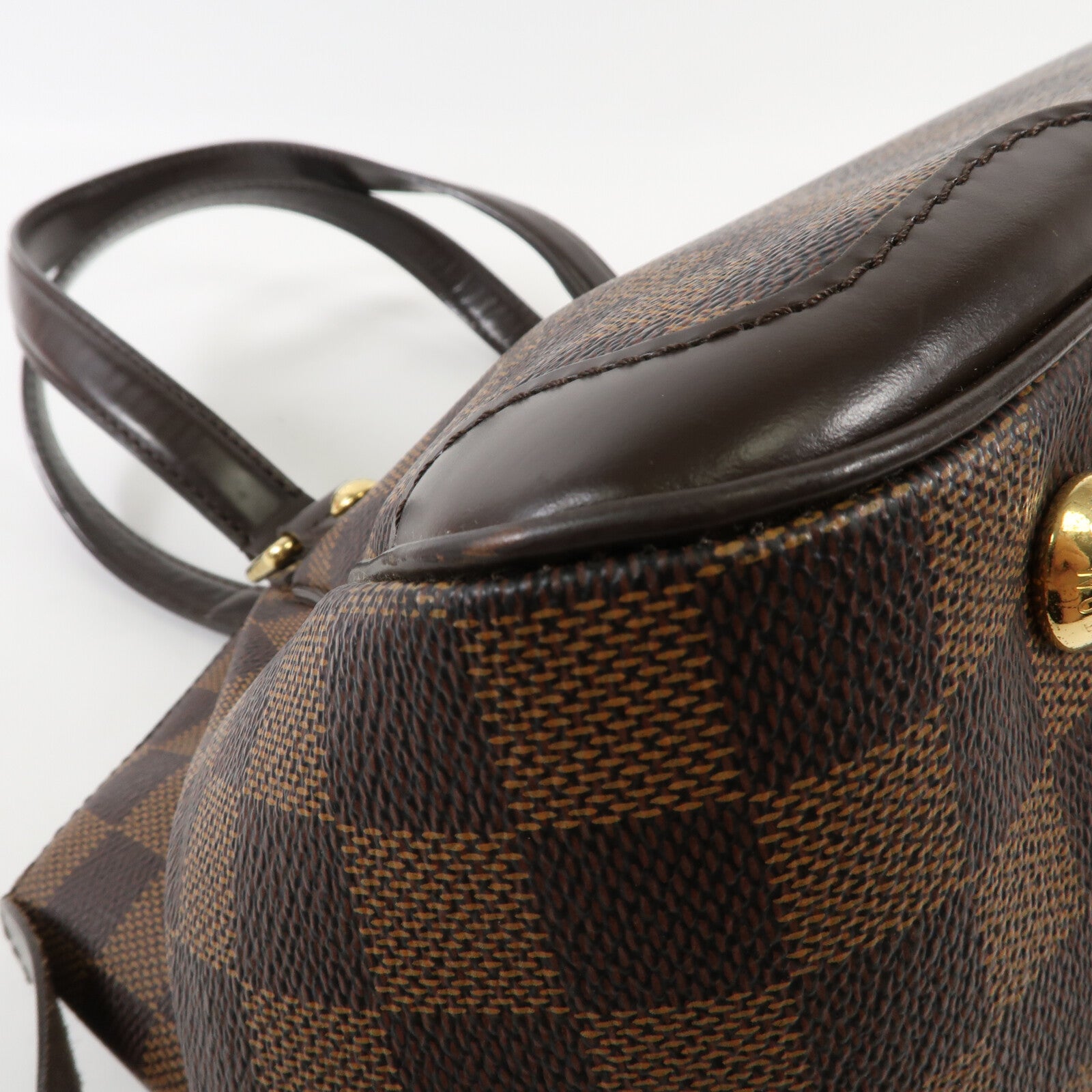LOUIS VUITTON Damier Verona PM金扣肩背袋