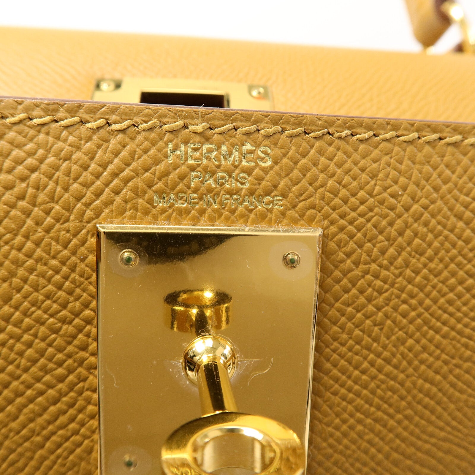 HERMES Epsom皮革Kelly 28手挽肩背兩用袋Sesame