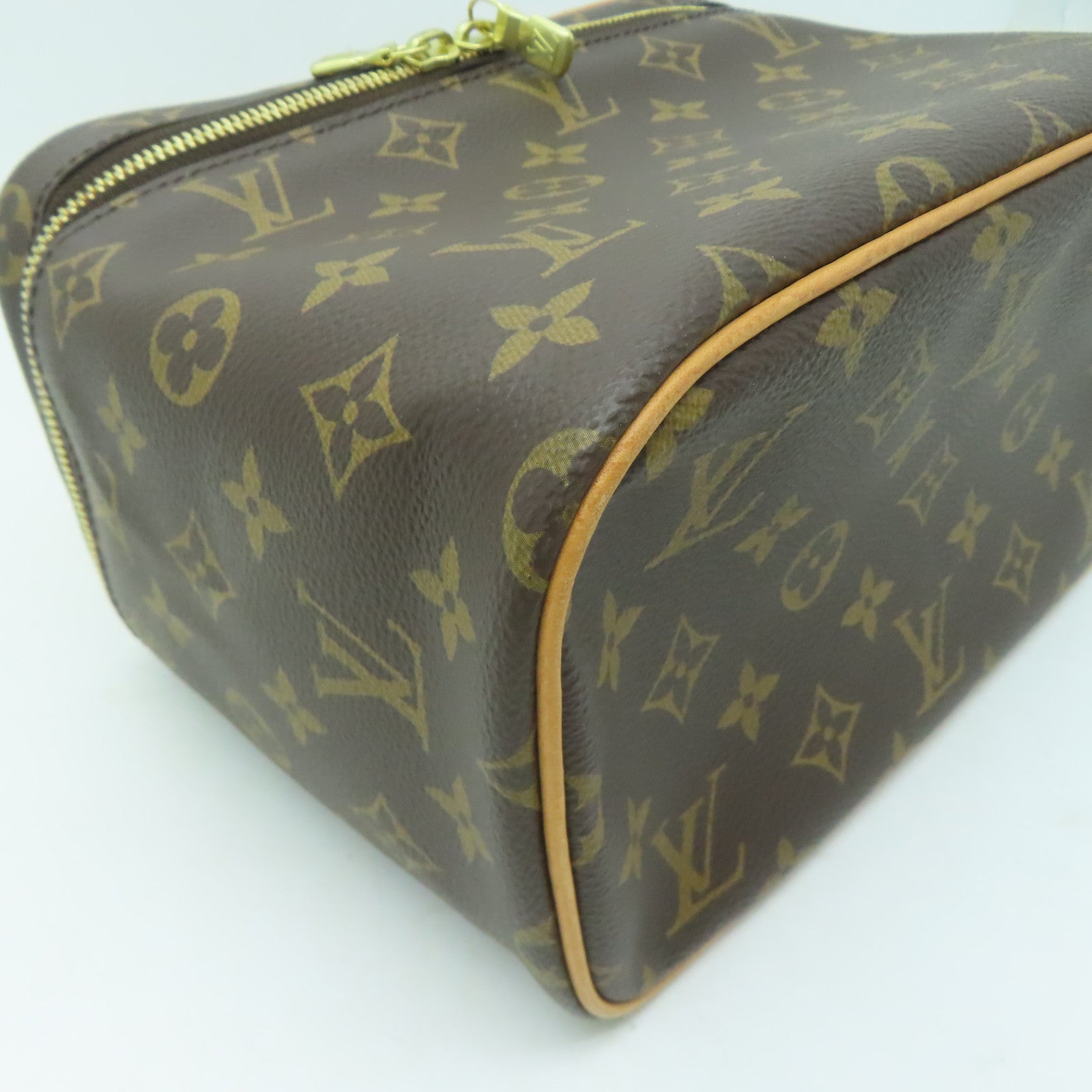 LOUIS VUITTON 【清倉大減價】Monogram Nice BB金扣手挽袋啡色