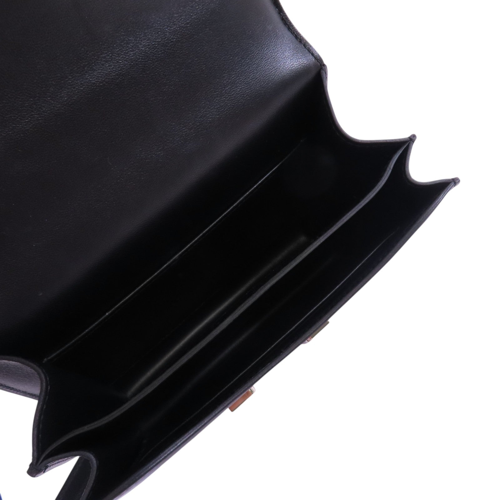 HERMES Swift皮革Mini Constance Shoulder Bag銀扣肩背袋