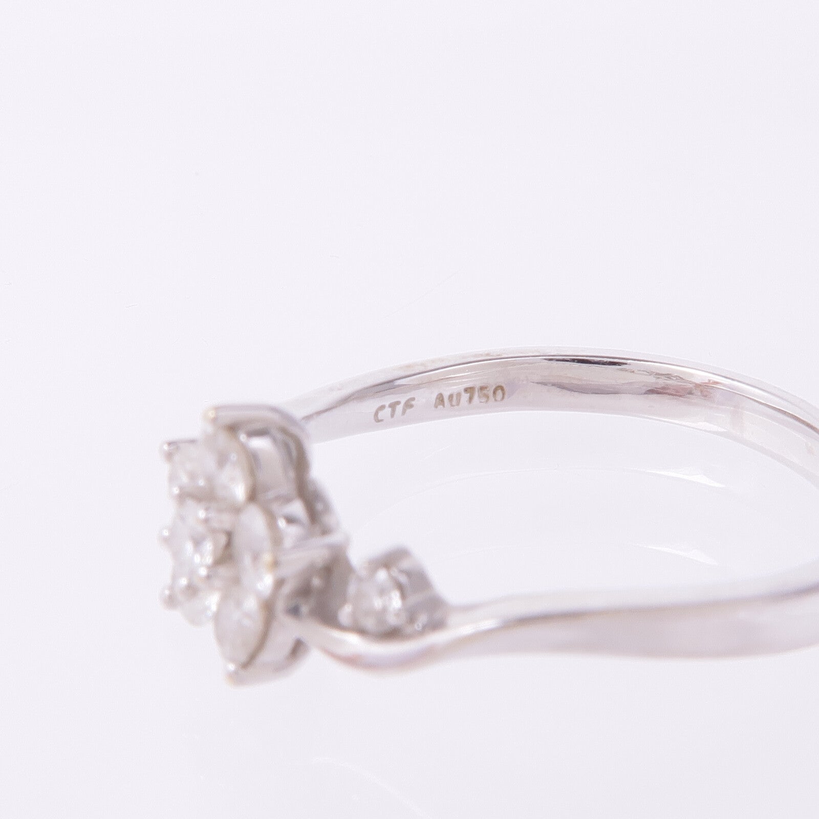 JEWELRY 【激減優惠】18K白金Diamond Ring鑽石戒指US#6.75