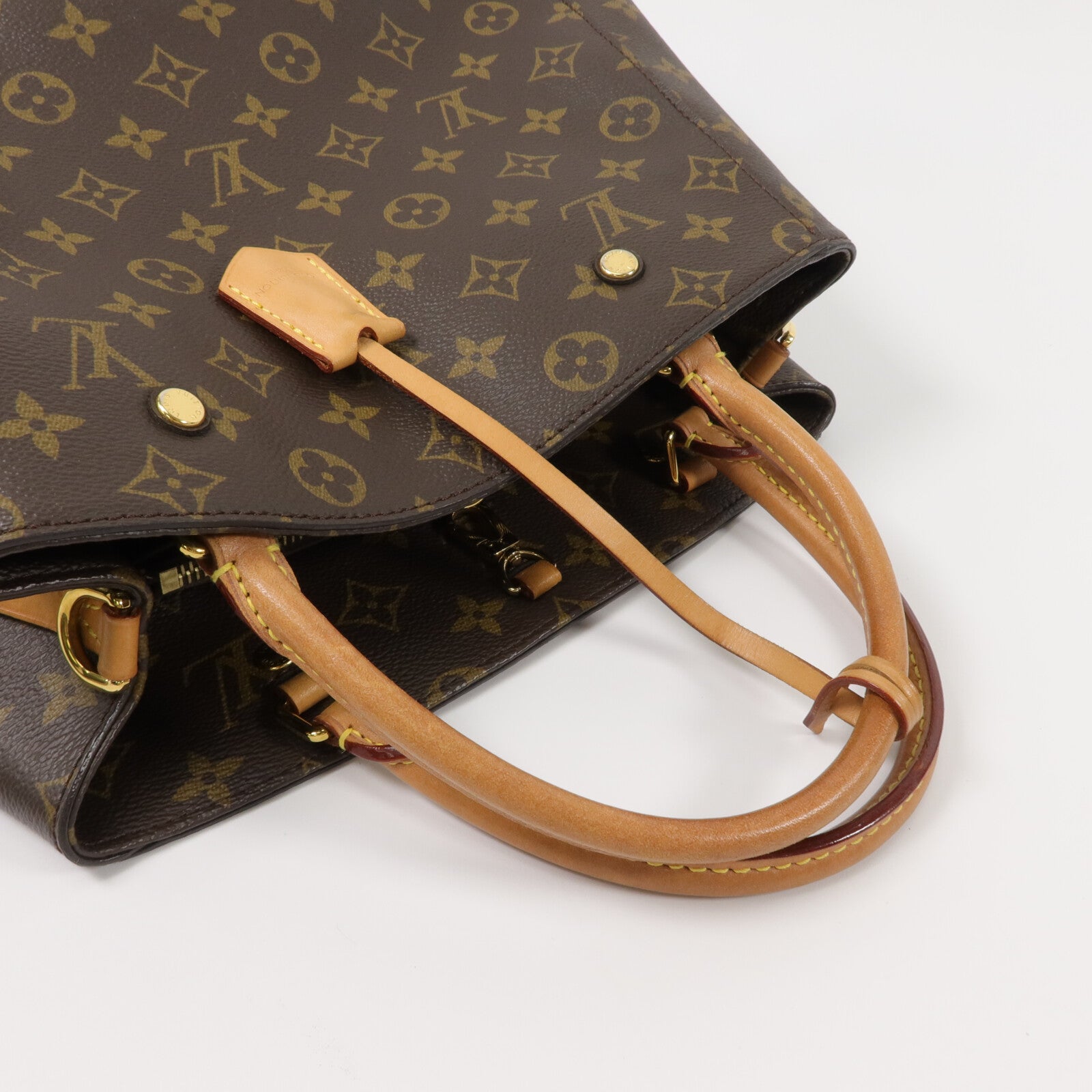 LOUIS VUITTON Monogram Montaigne MM手挽肩背兩用袋