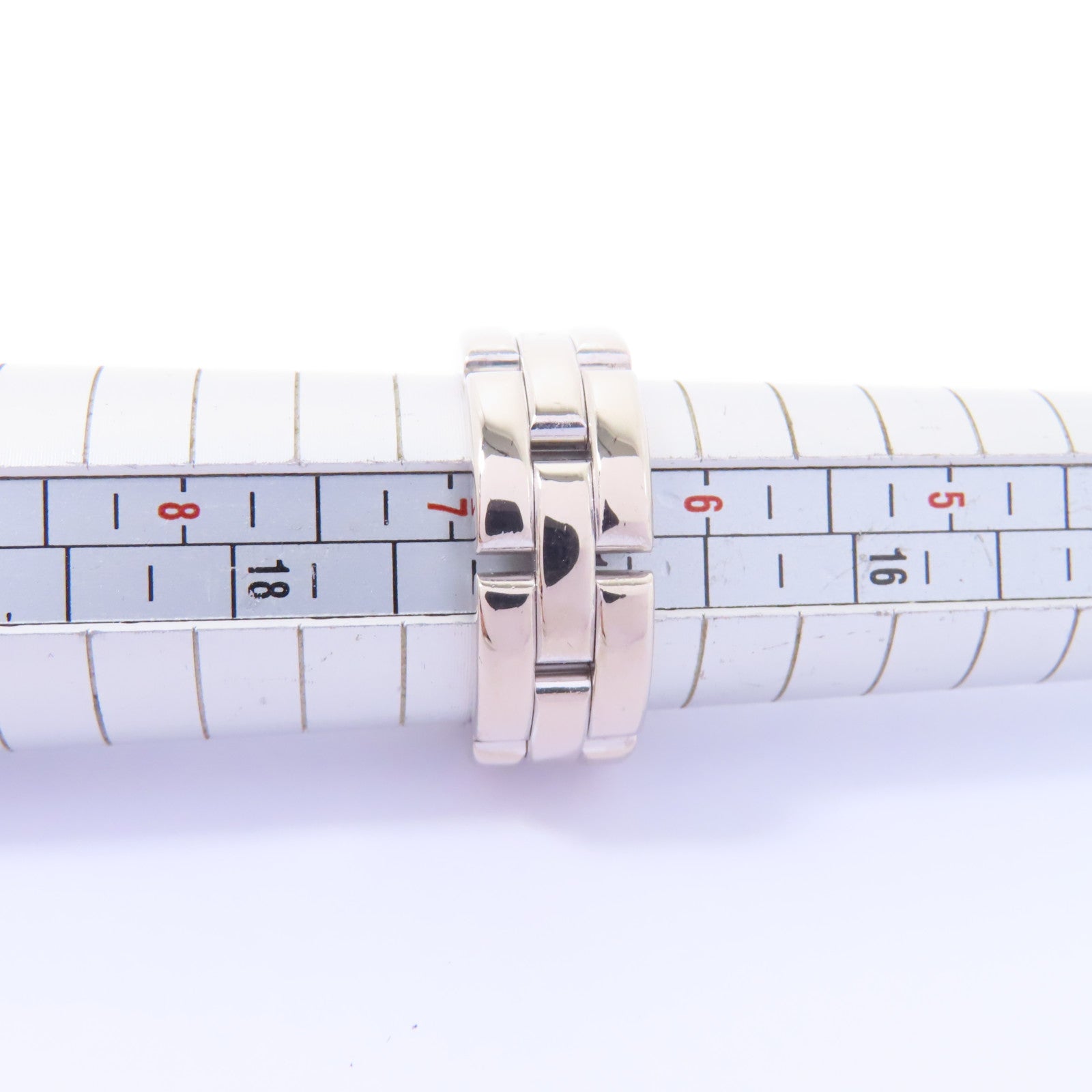 CARTIER 18K白金Diamond Ring鑽石戒指CartierF#54/US#6.5