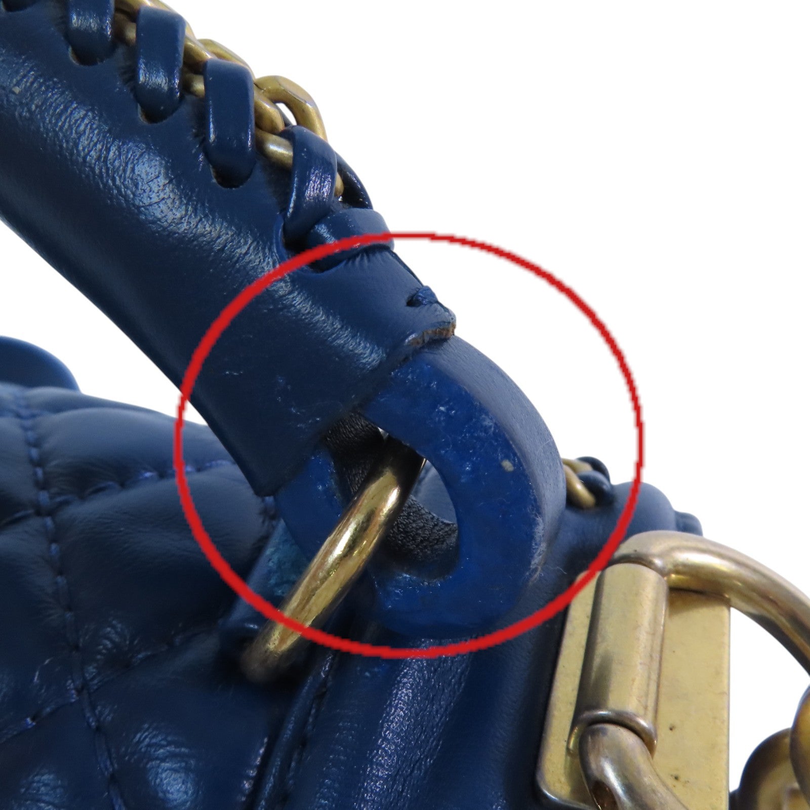 CHANEL 羊皮皮革Boy 25 With Handel金扣鏈帶肩背袋