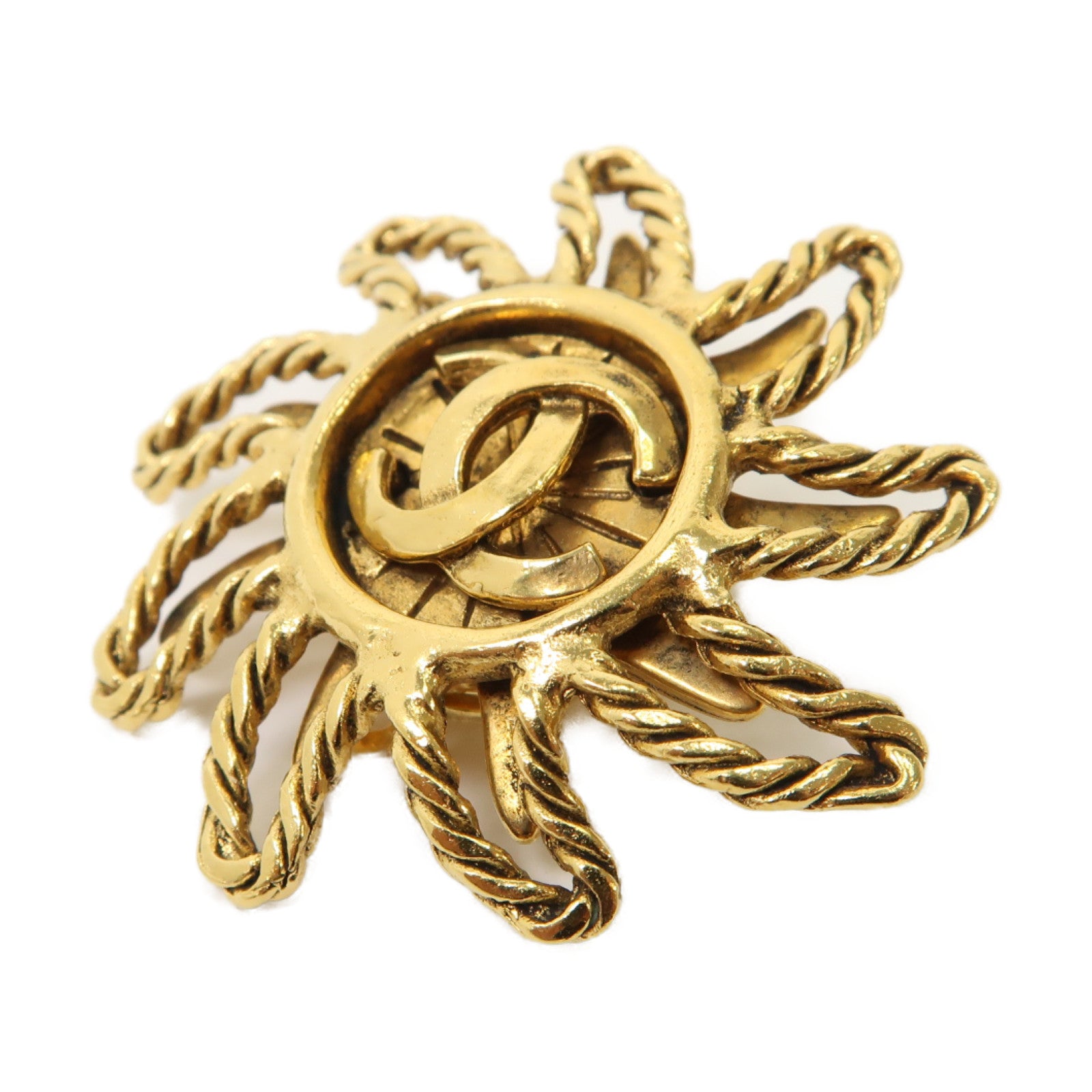 CHANEL 金屬Earrings耳環金色