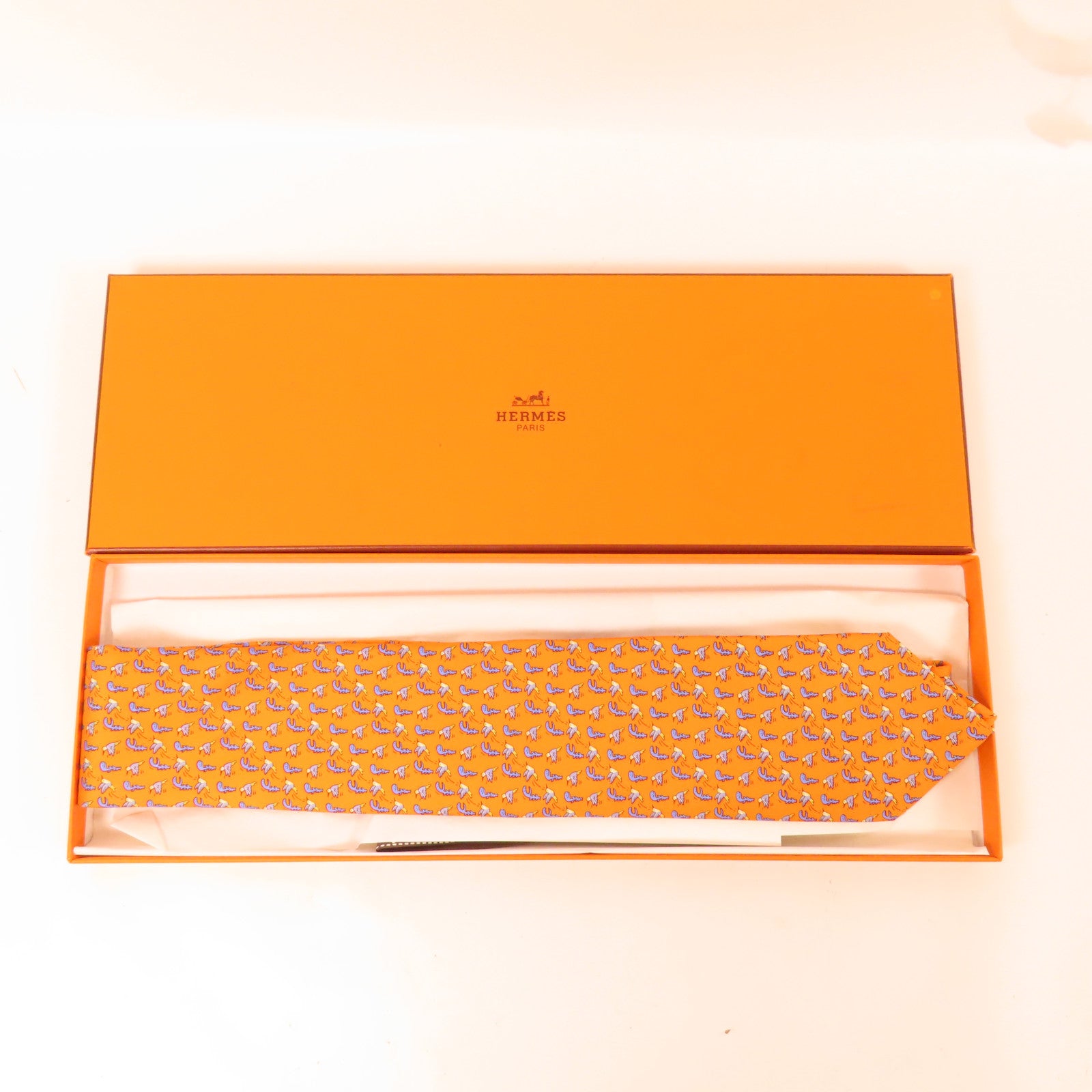 HERMES 絲質Tie領帶
