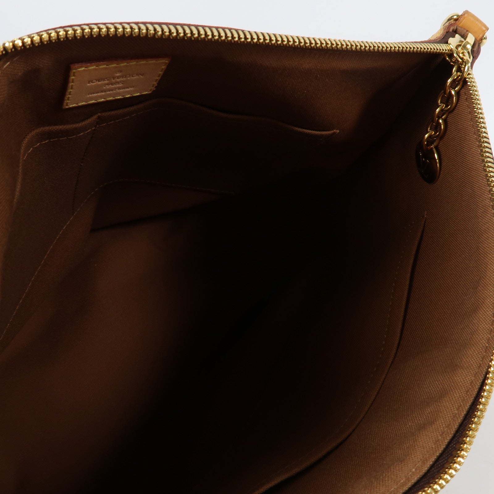 LOUIS VUITTON Monogram Palermo PM金扣手挽肩背兩用袋啡色