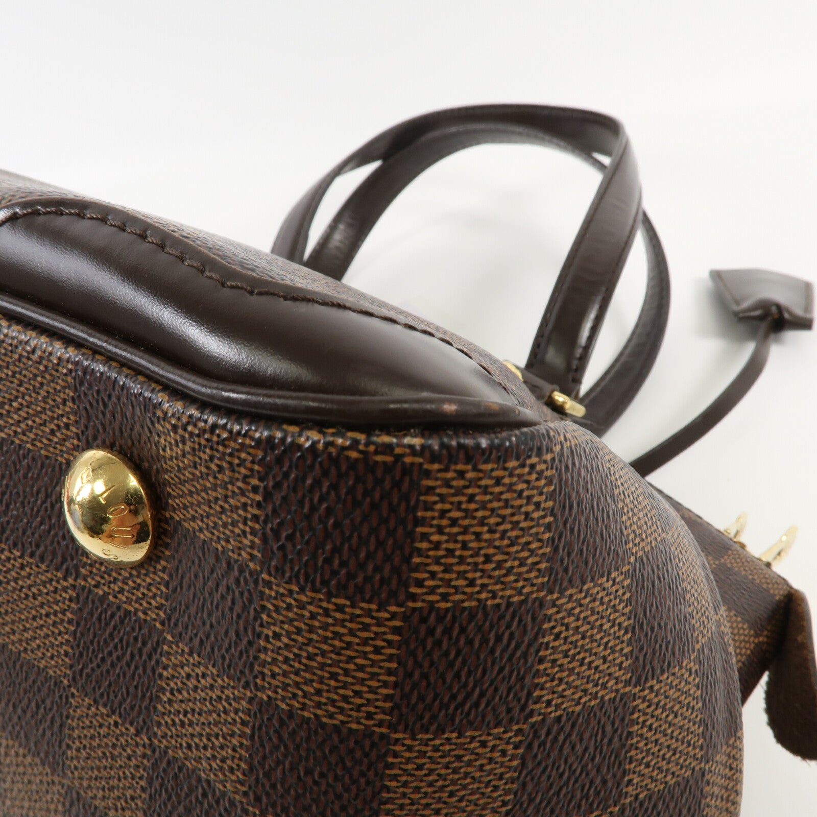 LOUIS VUITTON Damier Verona PM金扣肩背袋