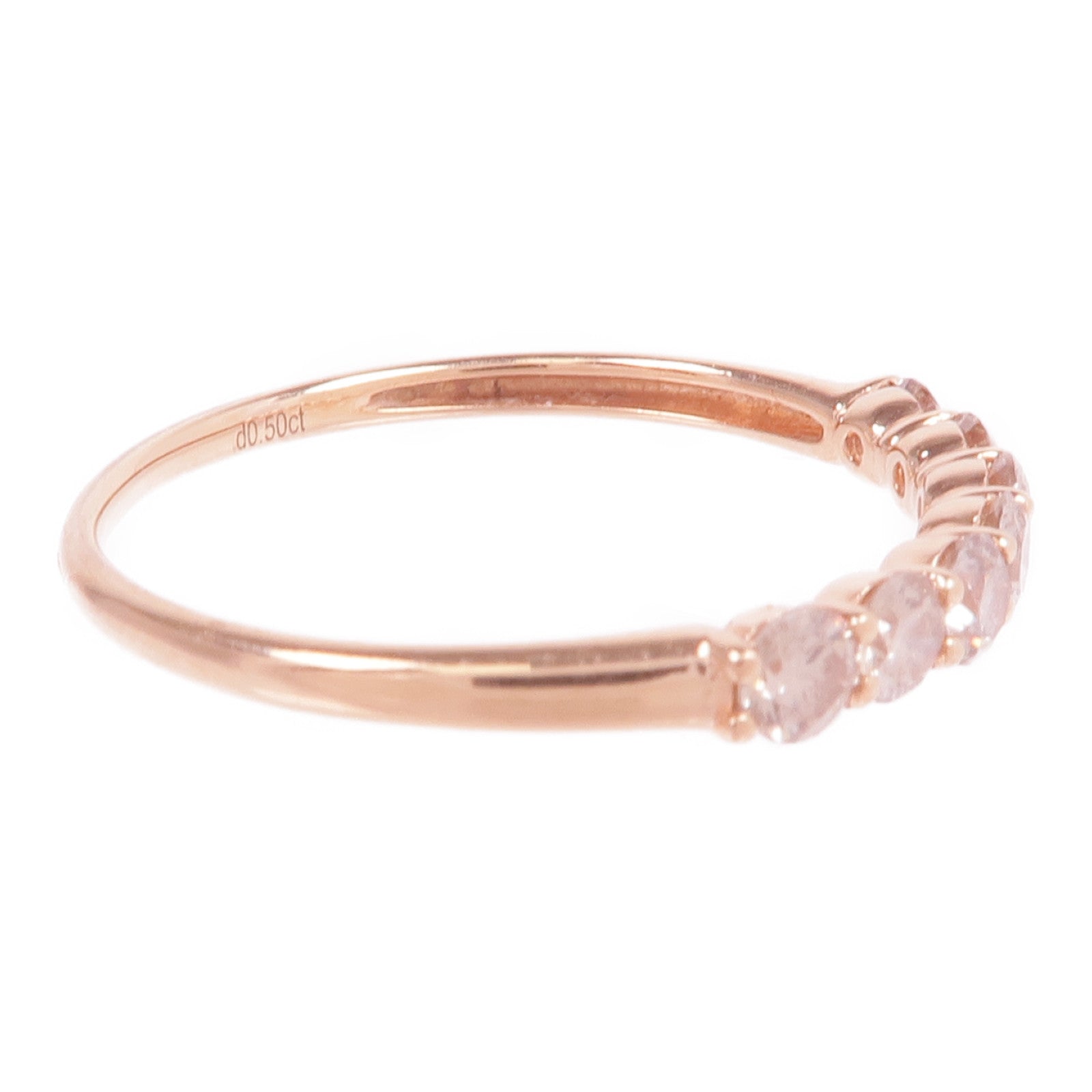 JEWELRY 18K玫瑰金Diamond Ring鑽石戒指US#7.25