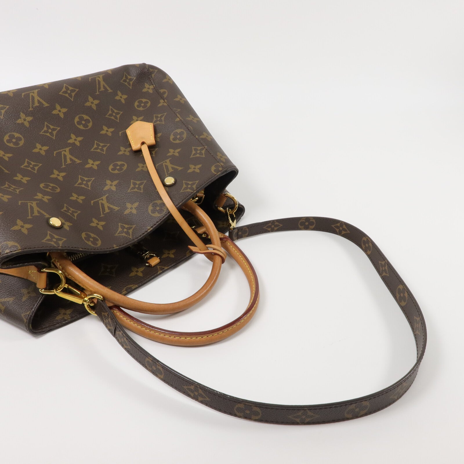 LOUIS VUITTON Monogram Montaigne MM手挽肩背兩用袋