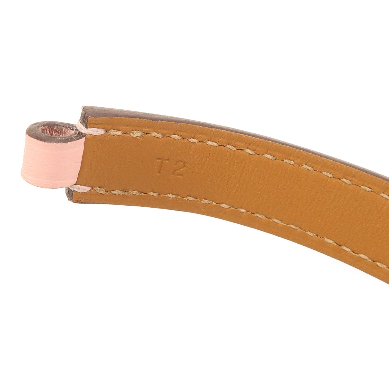 HERMES Swift皮革Rivale Double Tour手鐲