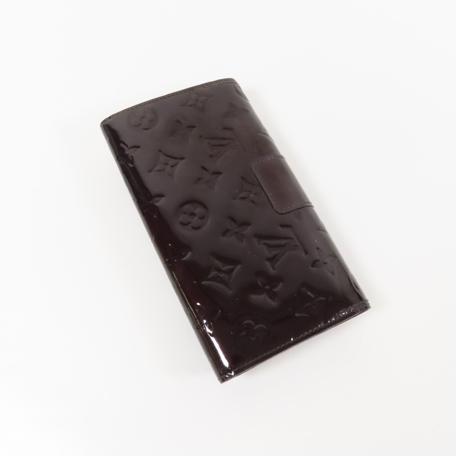 LOUIS VUITTON Monogram Vernis Sarah Wallet金扣長錢包