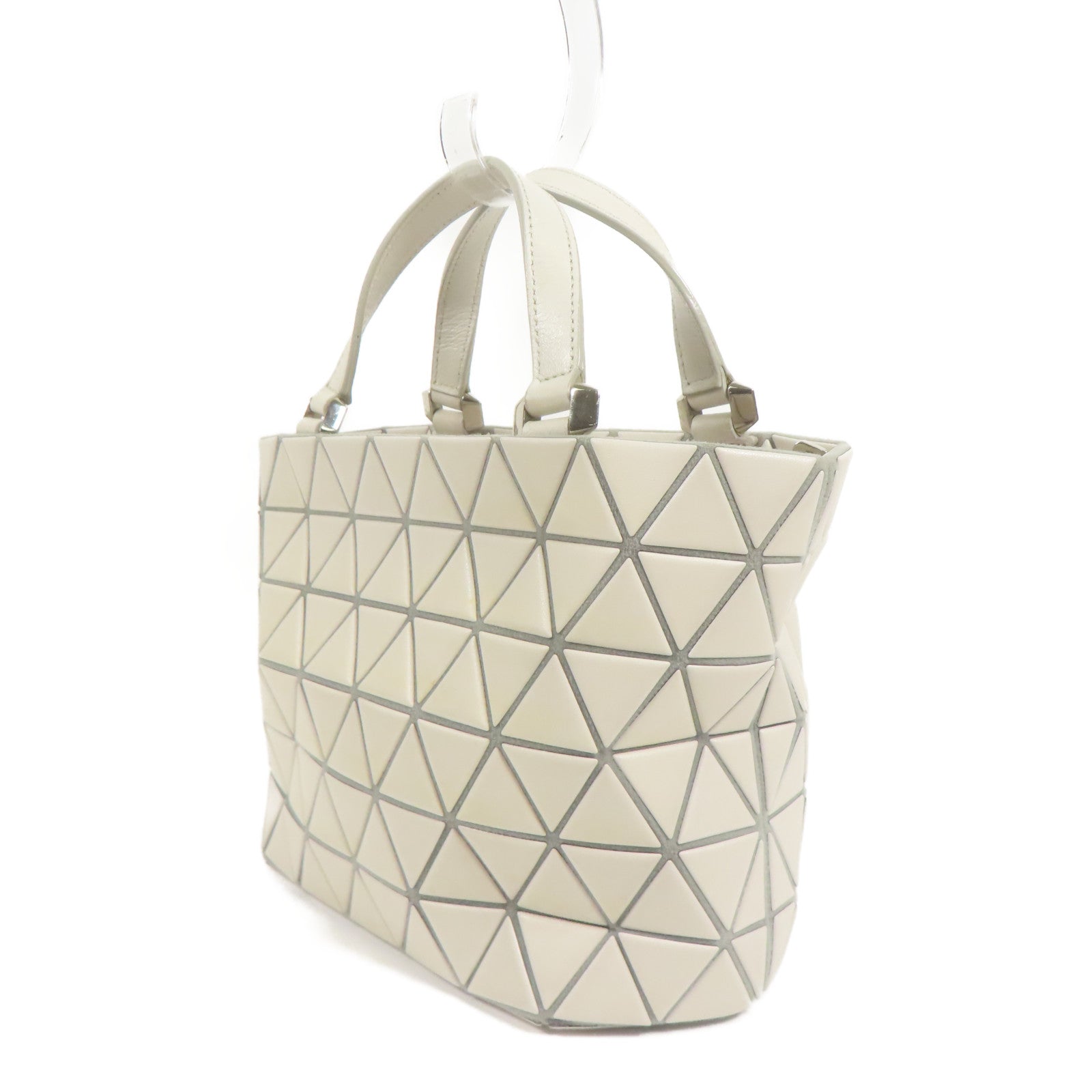 BAO BAO ISSEYMIYAKE 皮革Bao Bao 2 Way Shoulder銀扣手挽肩背兩用袋