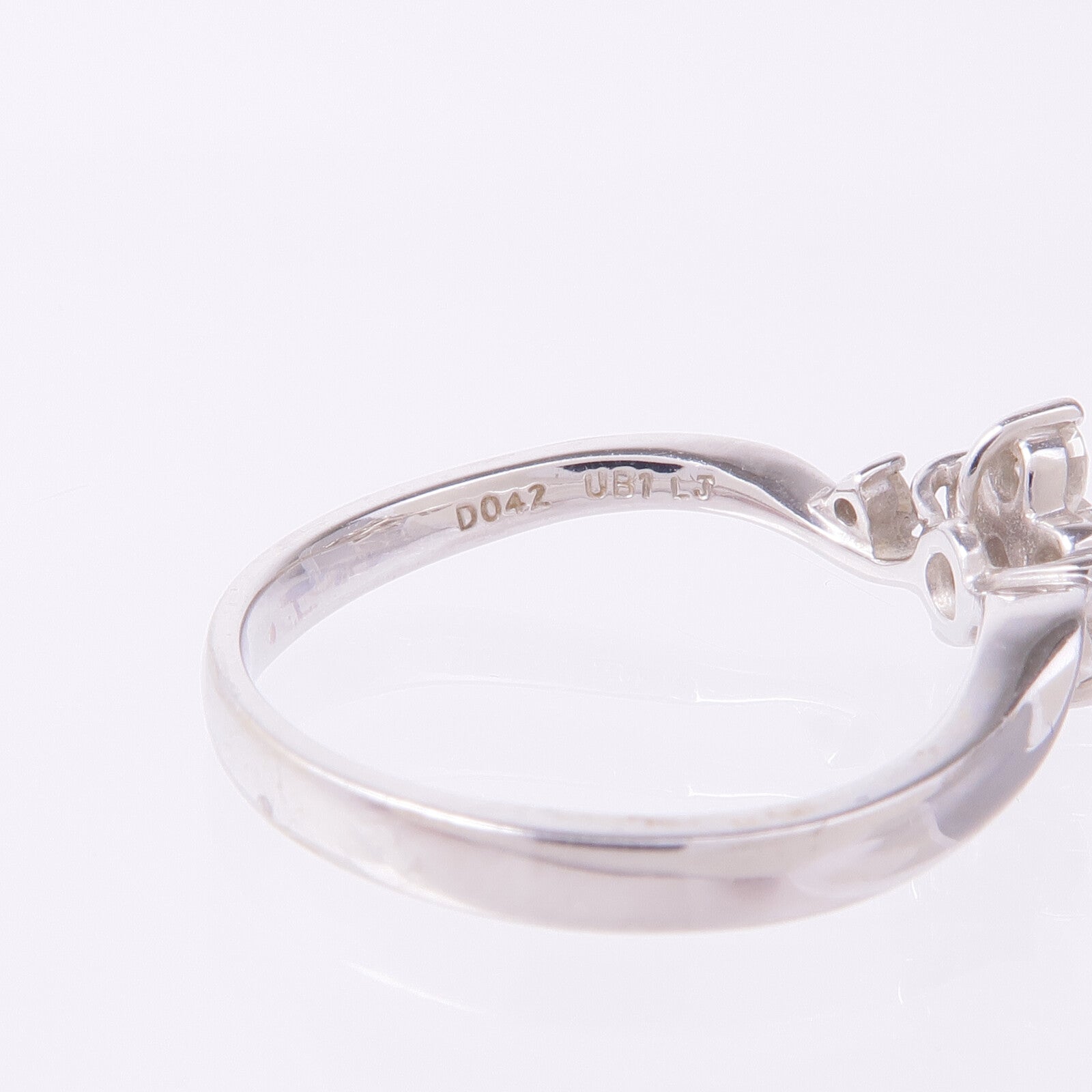 JEWELRY 【激減優惠】18K白金Diamond Ring鑽石戒指US#6.75