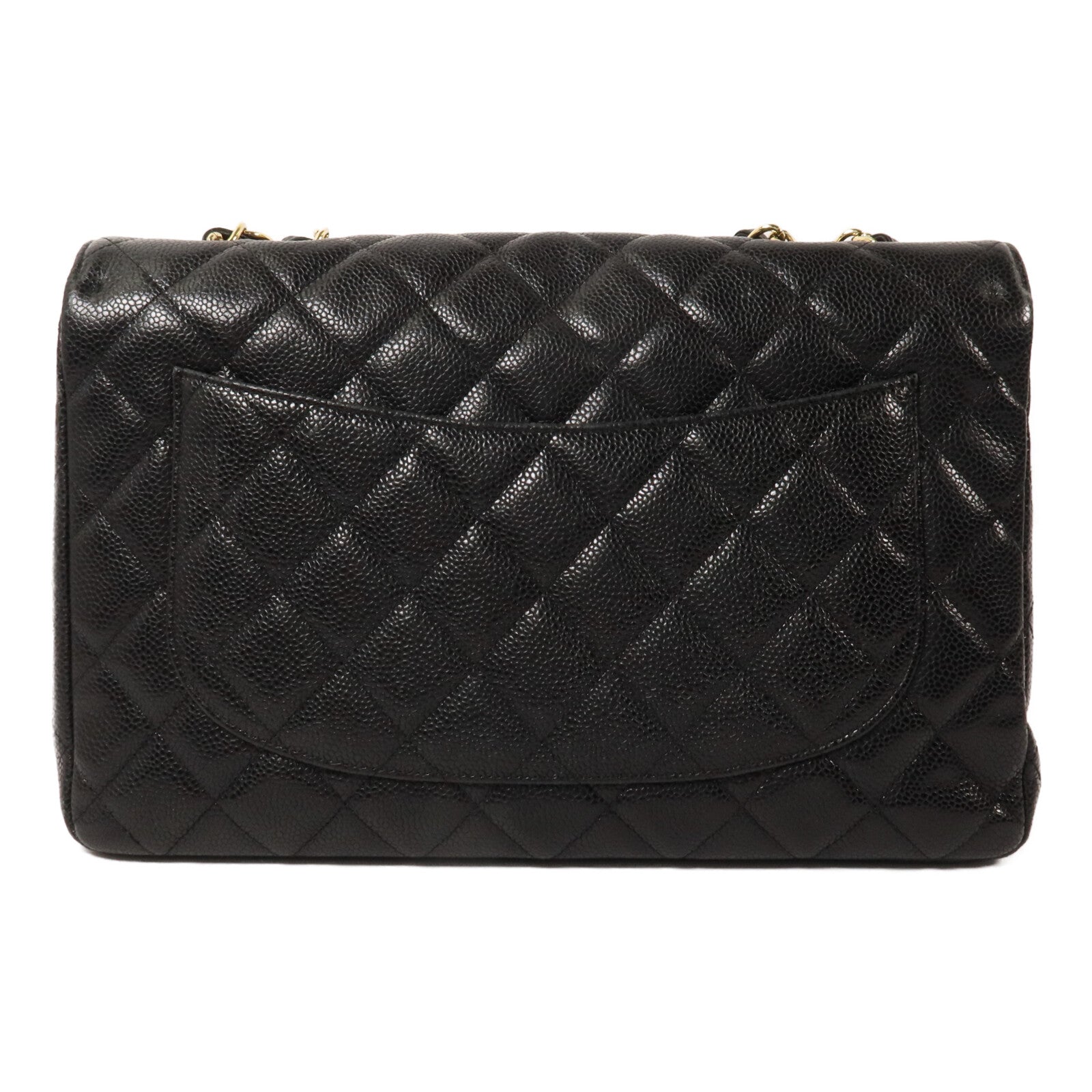 CHANEL 牛皮皮革Large Classic鏈帶肩背袋