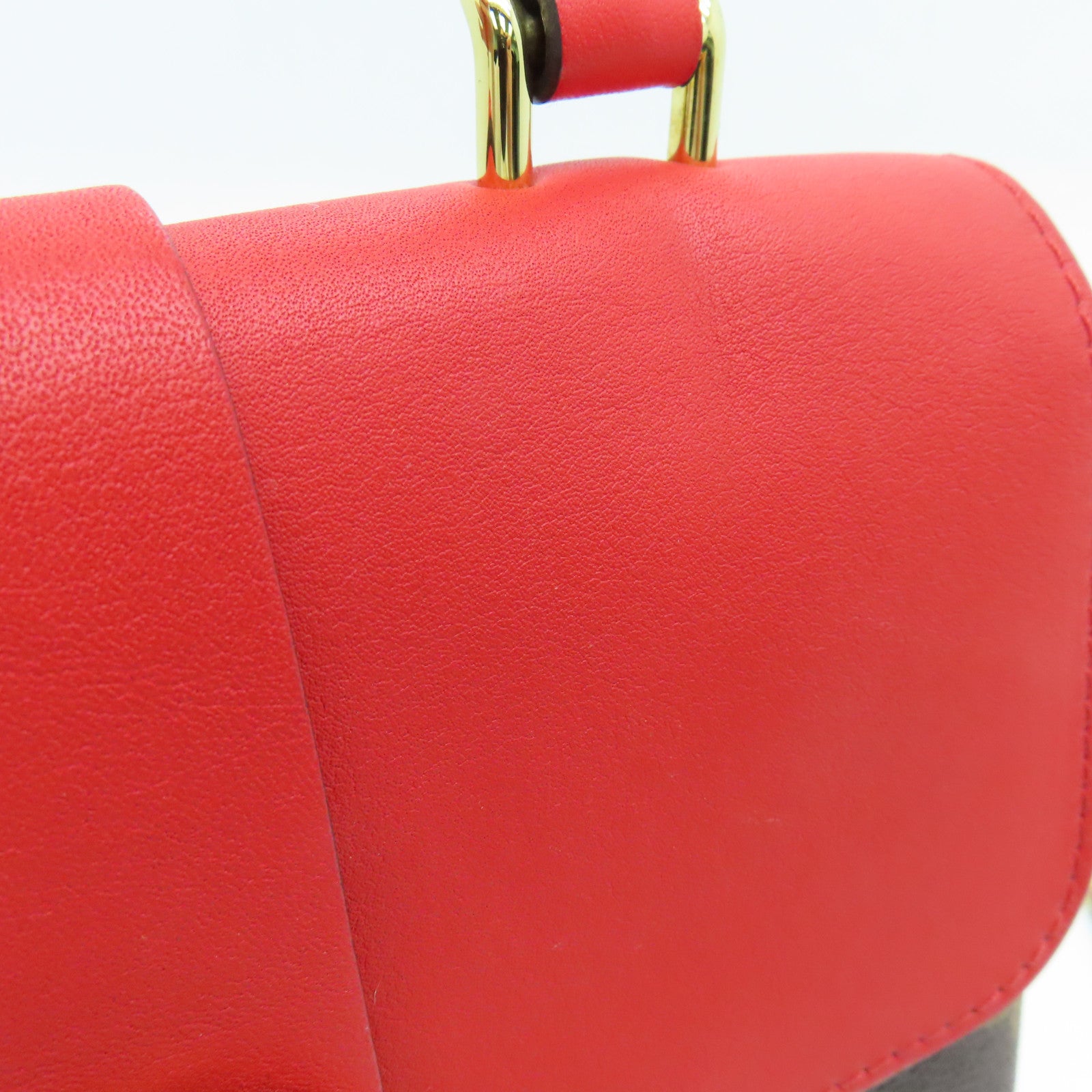 LOUIS VUITTON Monogram Locky BB 2 way  Shoulder Bag金扣兩用手挽肩背袋紅色