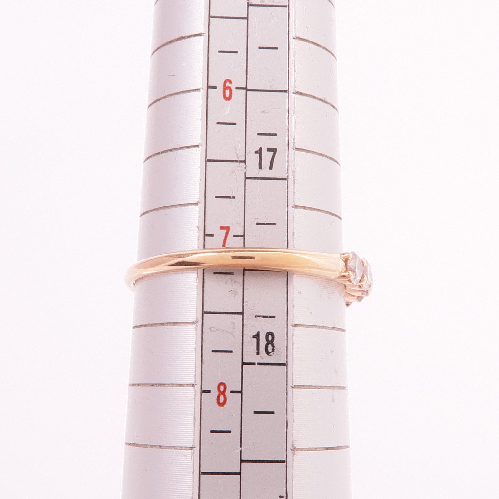 JEWELRY 18K玫瑰金Diamond Ring鑽石戒指US#7.25