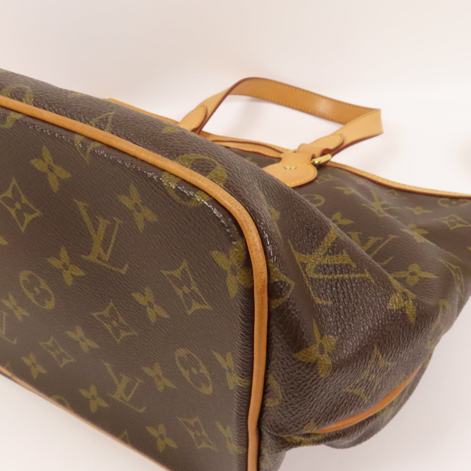 LOUIS VUITTON Monogram Palermo GM金扣手挽肩背兩用袋啡色