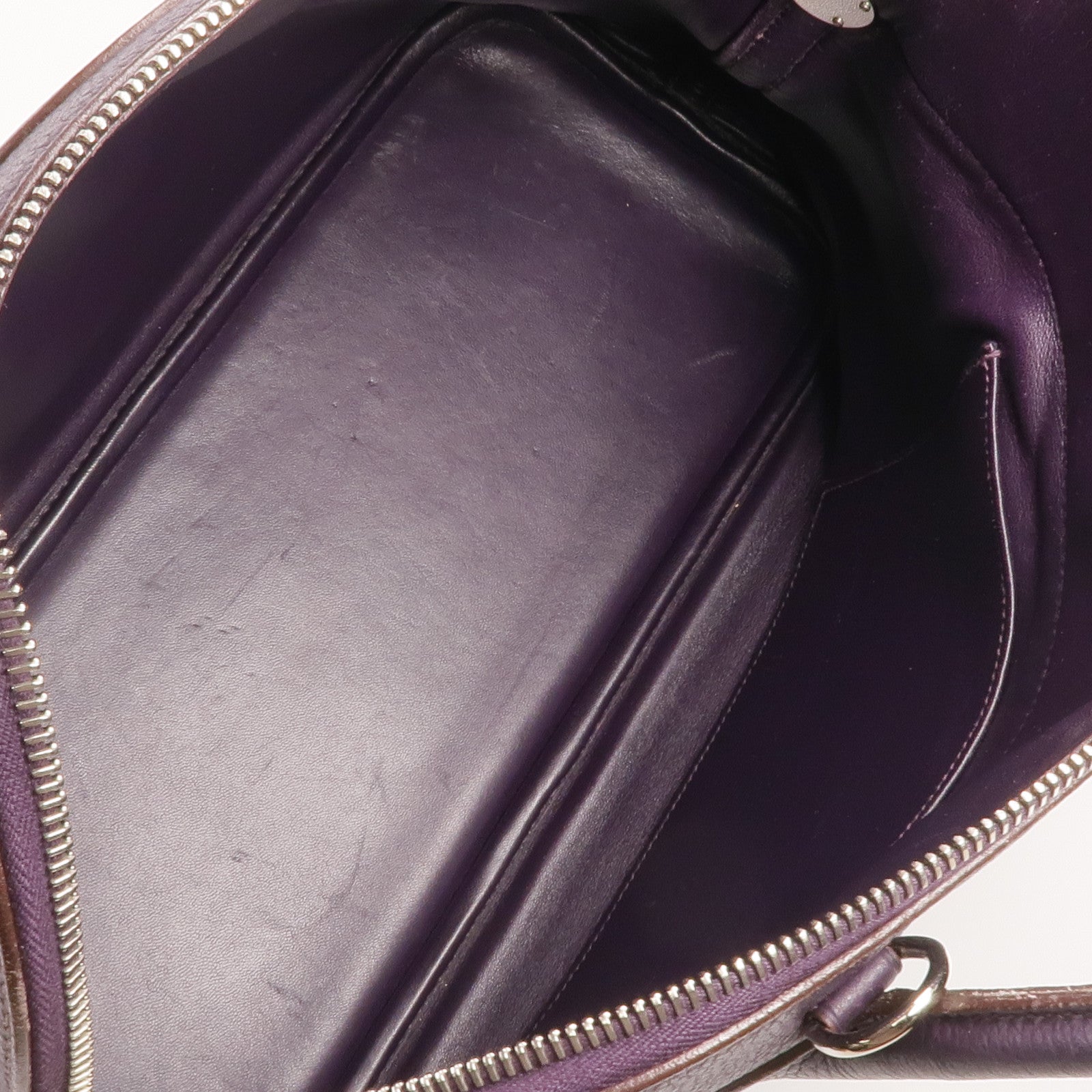 HERMES Clemence皮革Bolide 37手挽袋Raisin