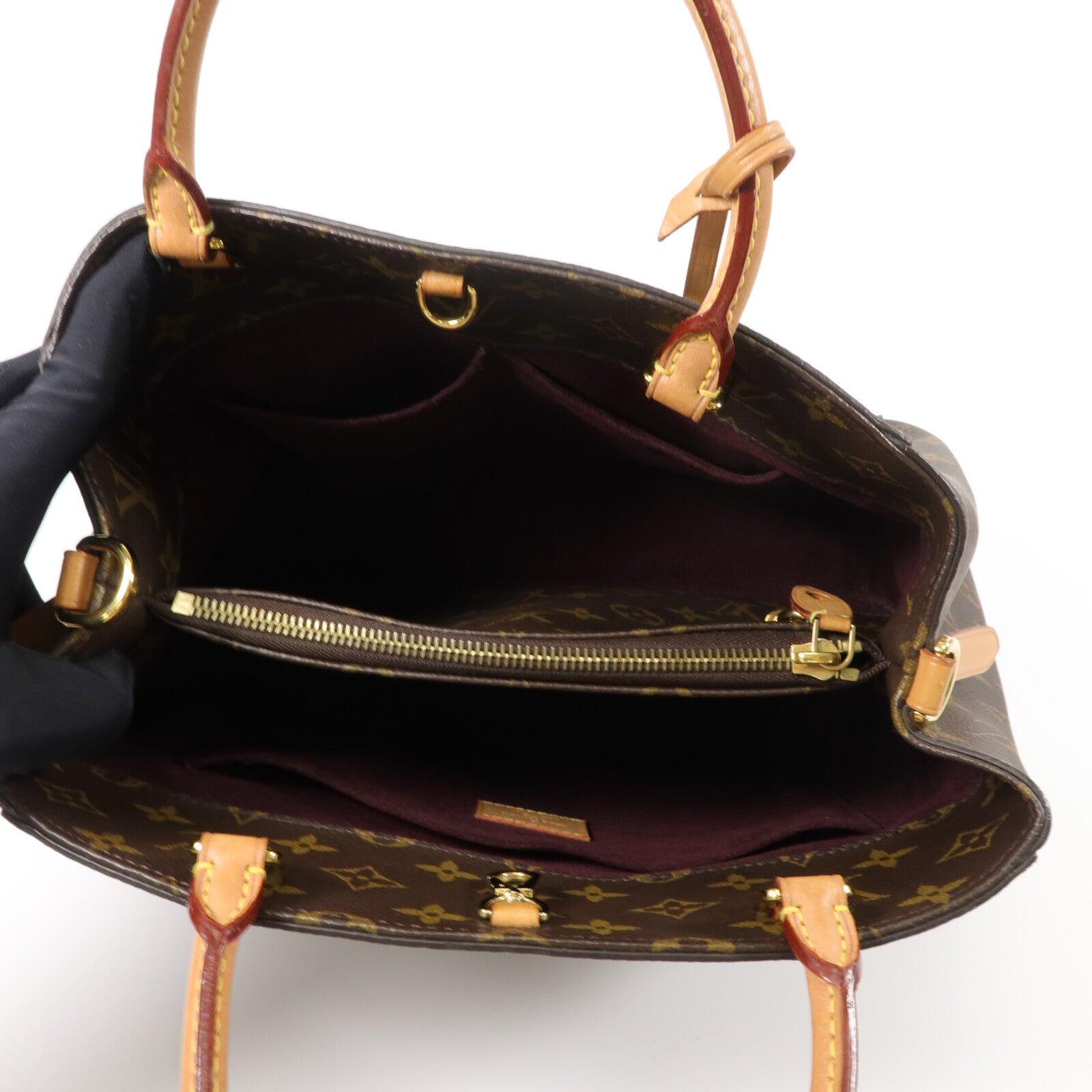 LOUIS VUITTON Monogram Montaigne MM手挽肩背兩用袋