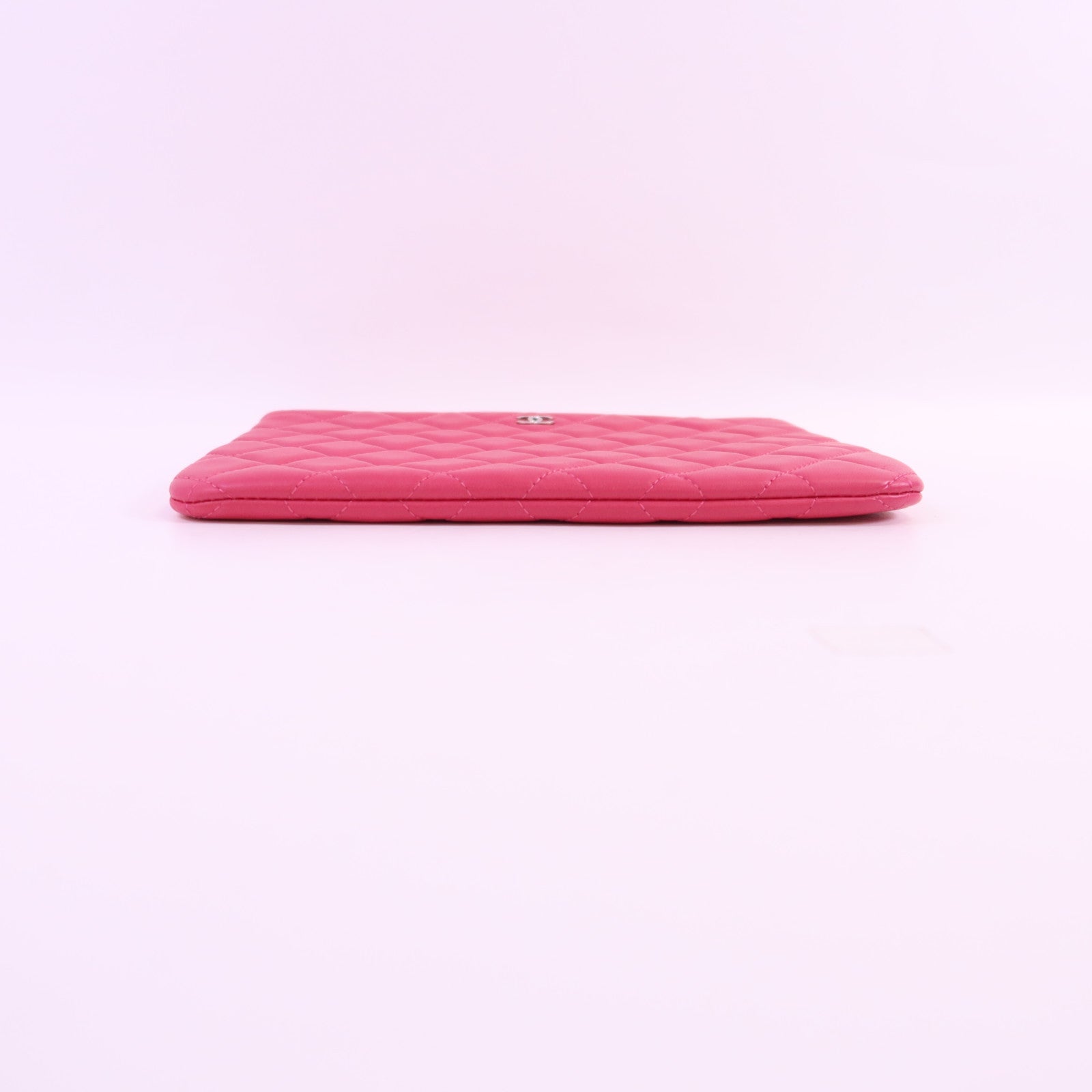 CHANEL 羊皮皮革Clutch Bag銀扣手拿包