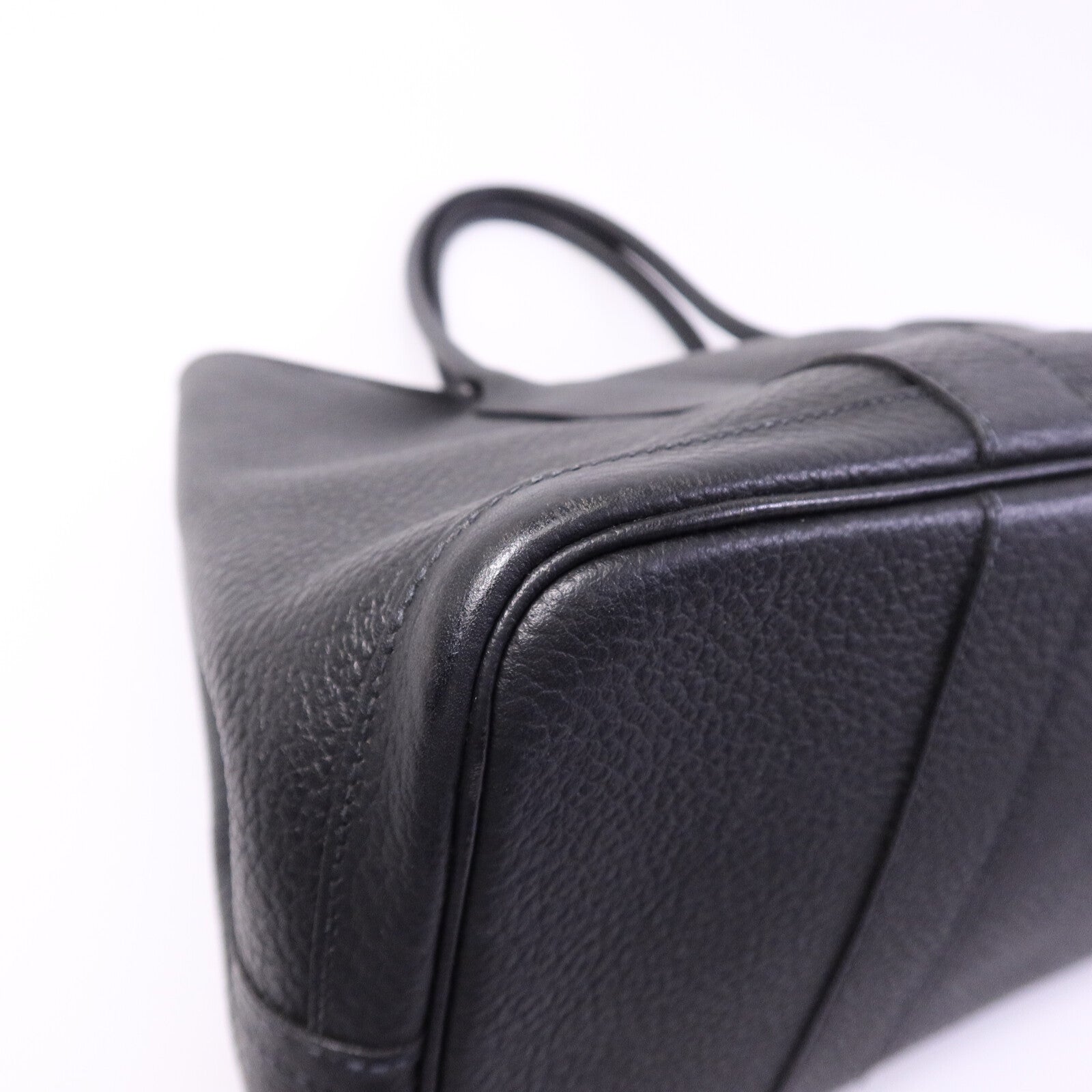 HERMES Negonda皮革GardenParty PM手挽袋Noir