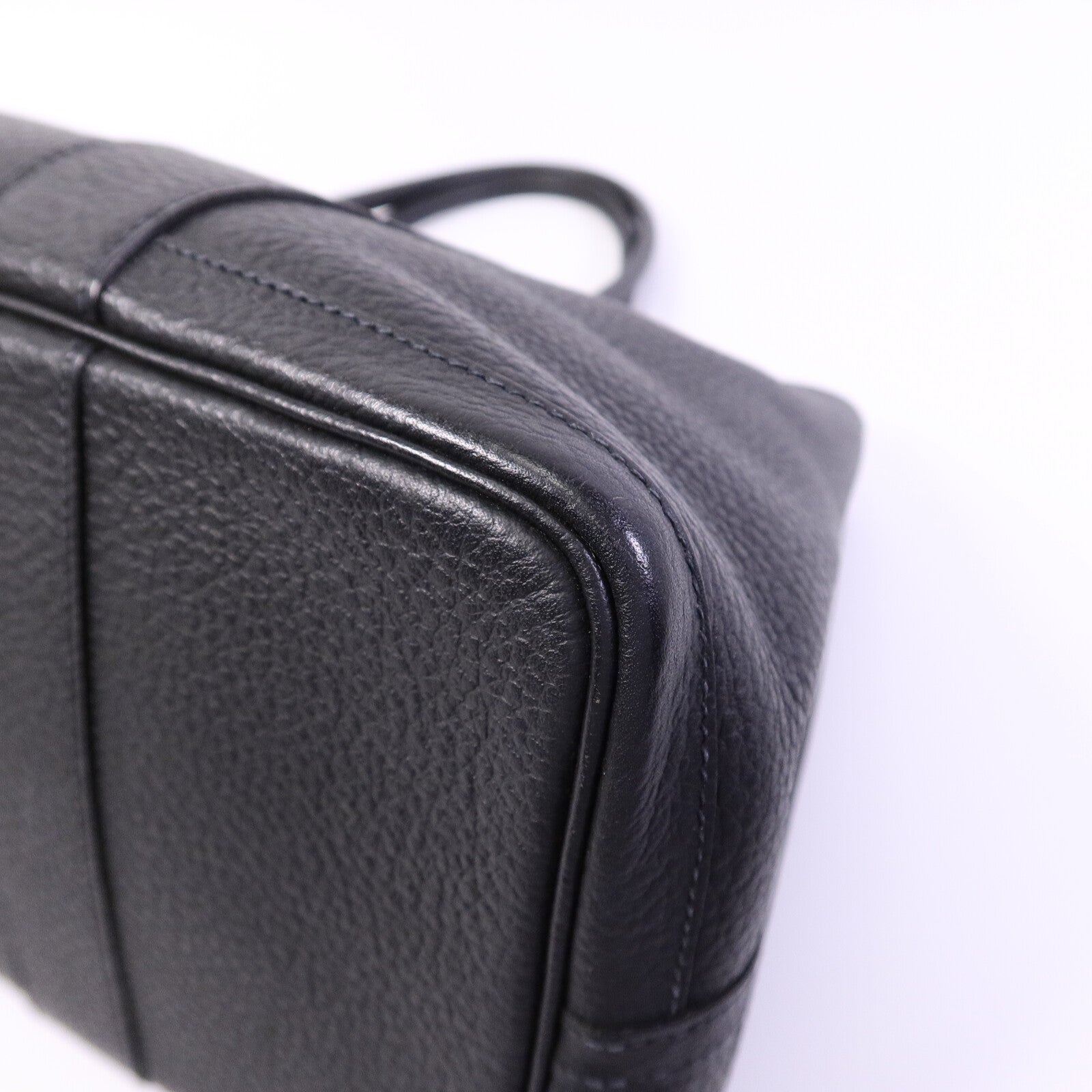 HERMES Negonda皮革GardenParty PM手挽袋Noir