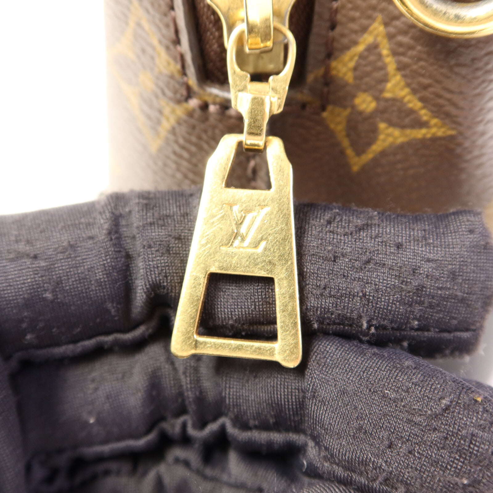 LOUIS VUITTON Monogram Petite Malle Souple金扣手挽肩背兩用袋棕色
