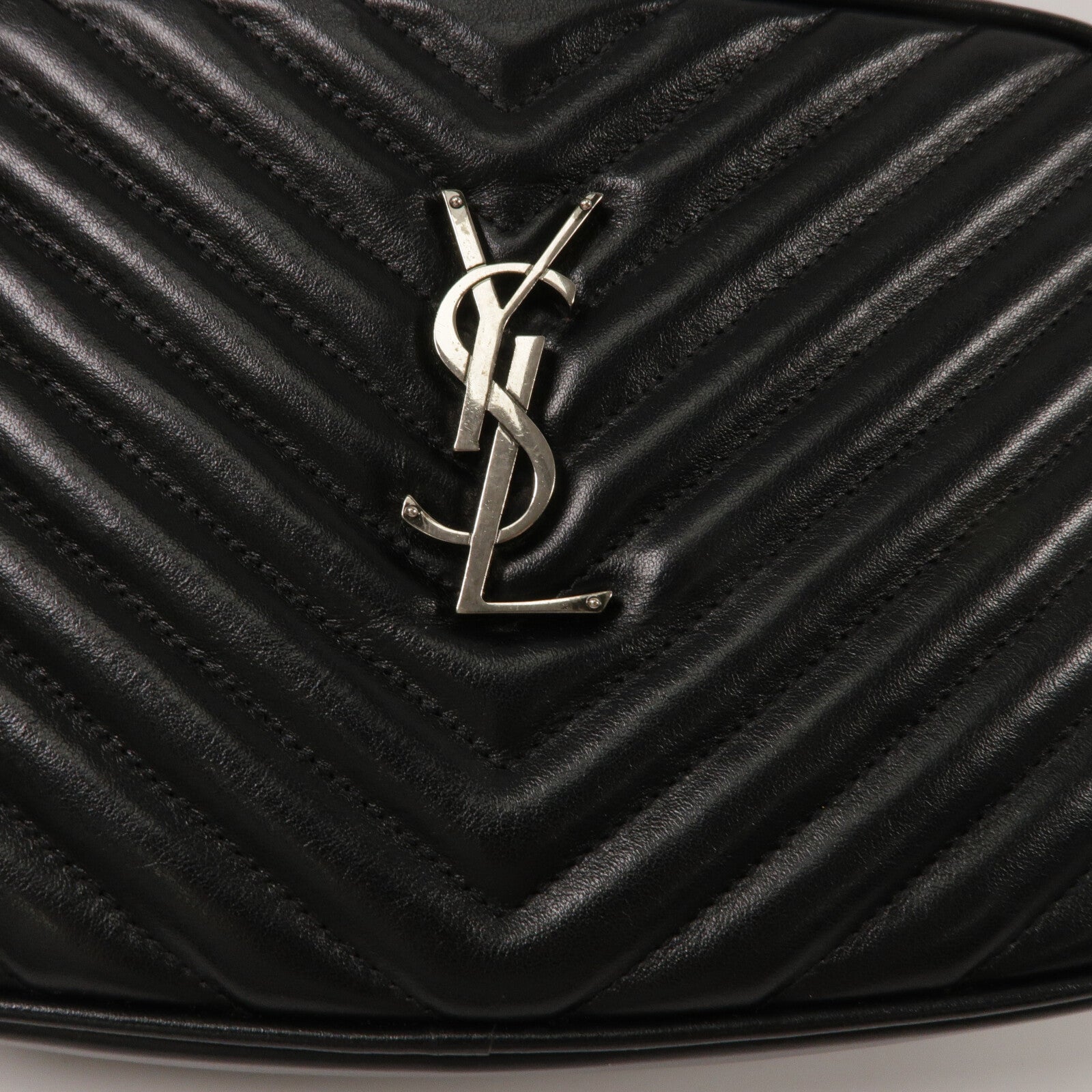YVES SAINT LAURENT 牛皮皮革Lou Camera Bag肩背袋