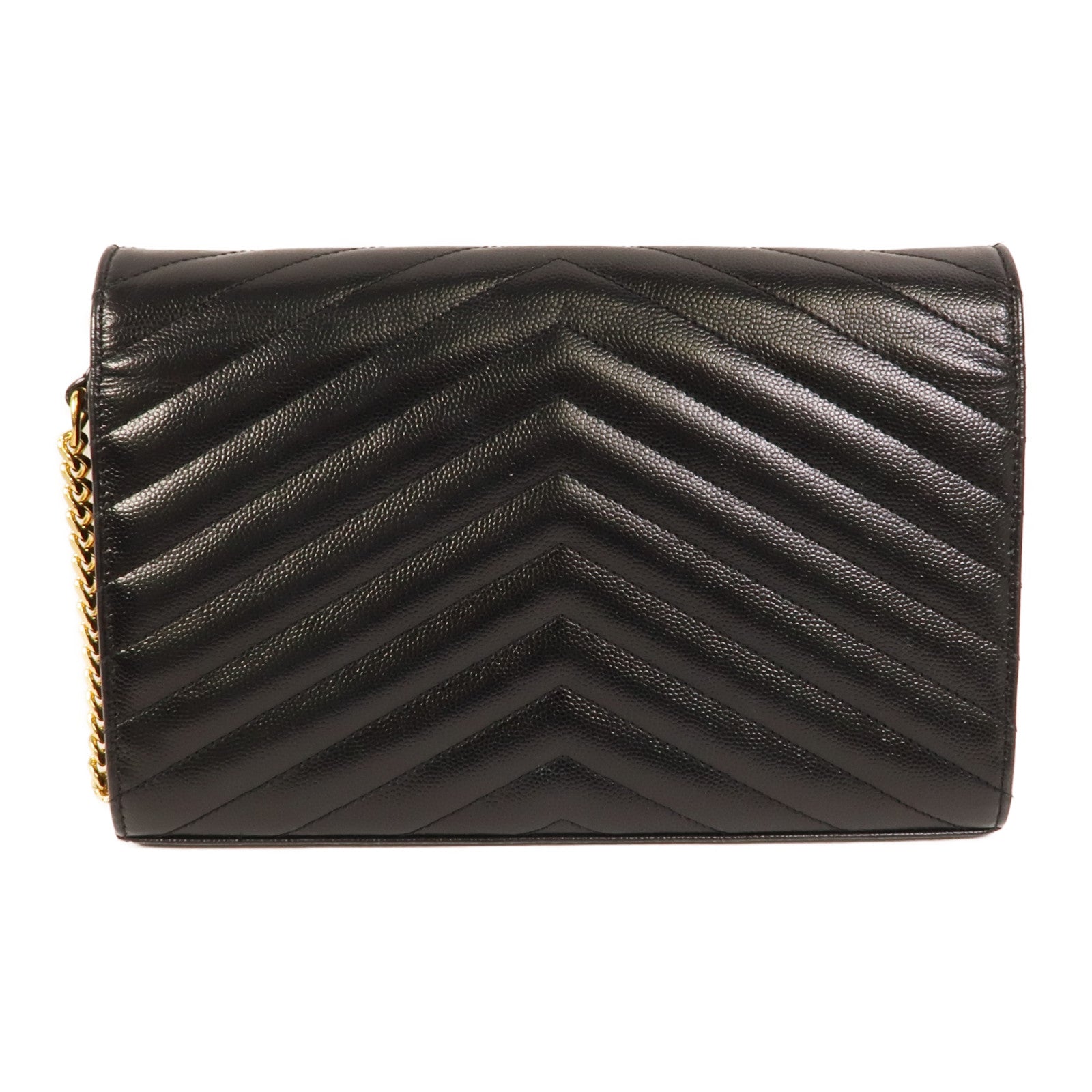 SAINT LAURENT 牛皮皮革Cassandre Envelope鏈帶肩背袋