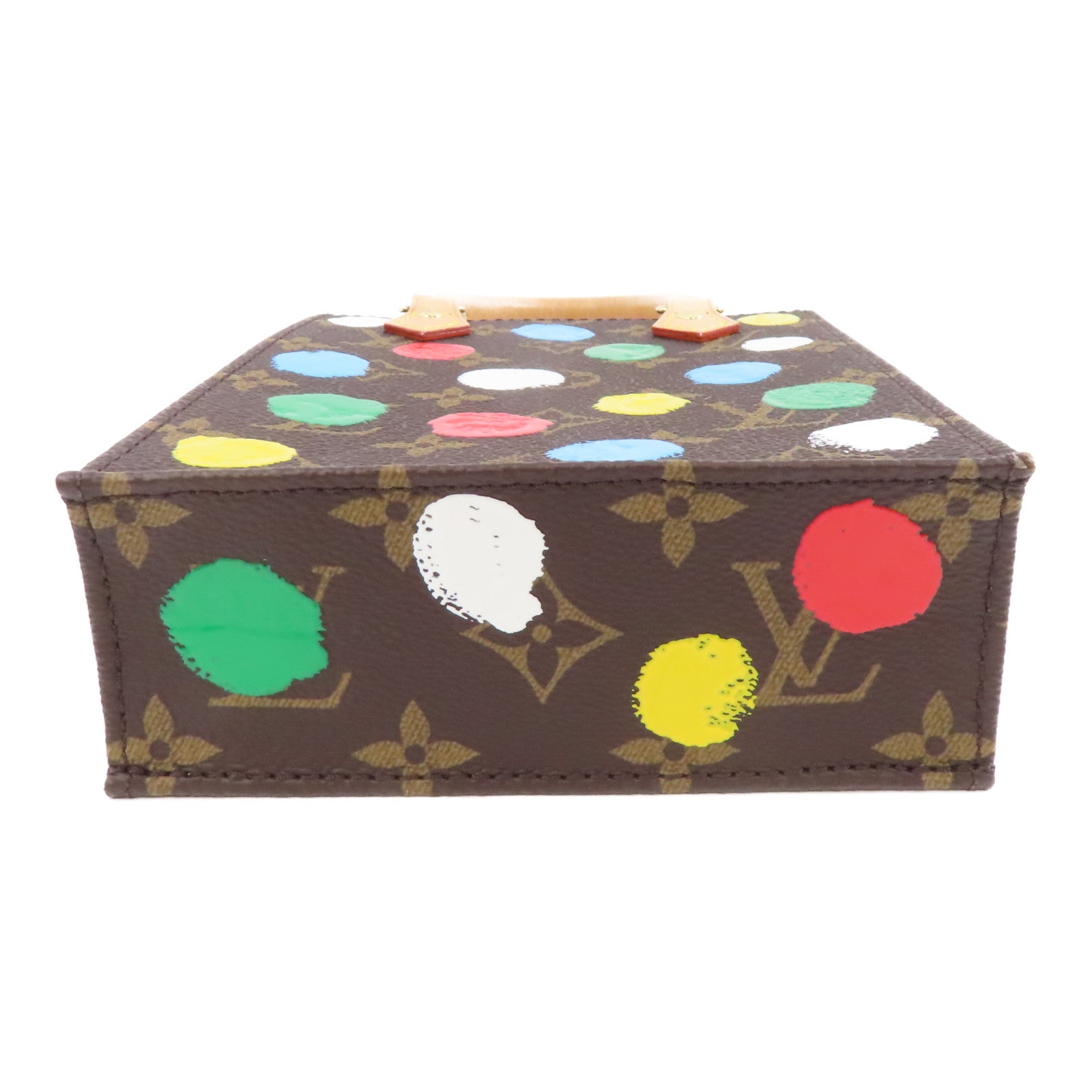 LOUIS VUITTON Monogram YK Petit Sac Plat金扣手挽肩背兩用袋棕色