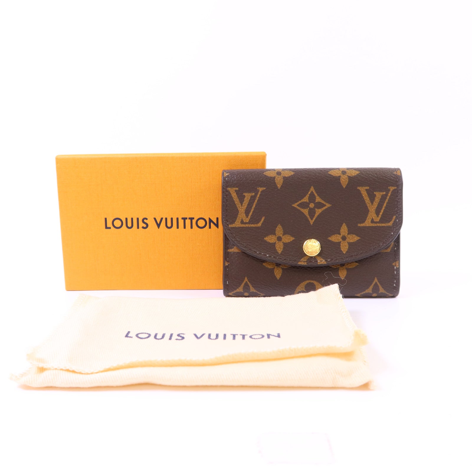 LOUIS VUITTON Monogram Rosalie金扣零錢包