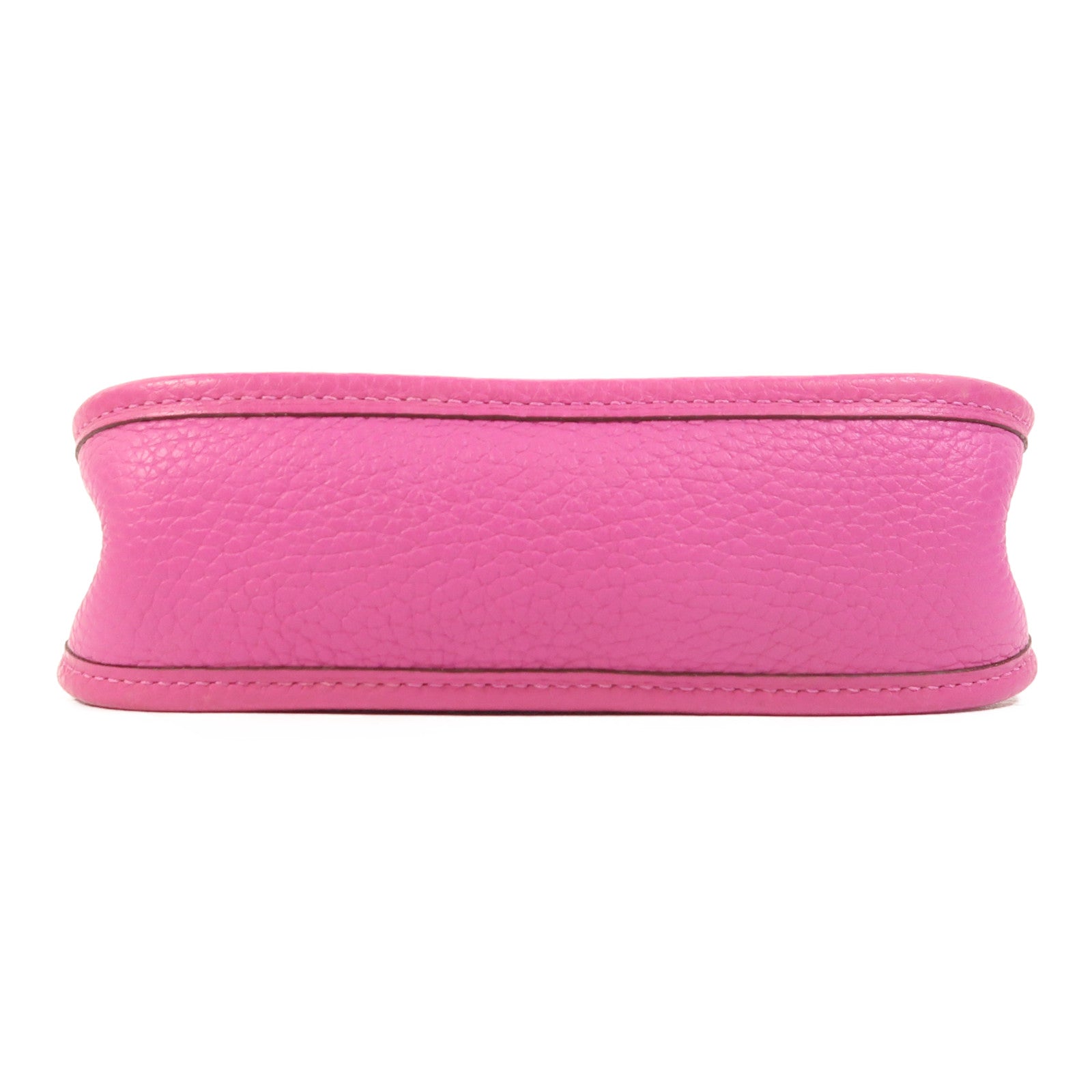 HERMES Clemence皮革Evelyne TPM銀扣肩背袋Magnolia