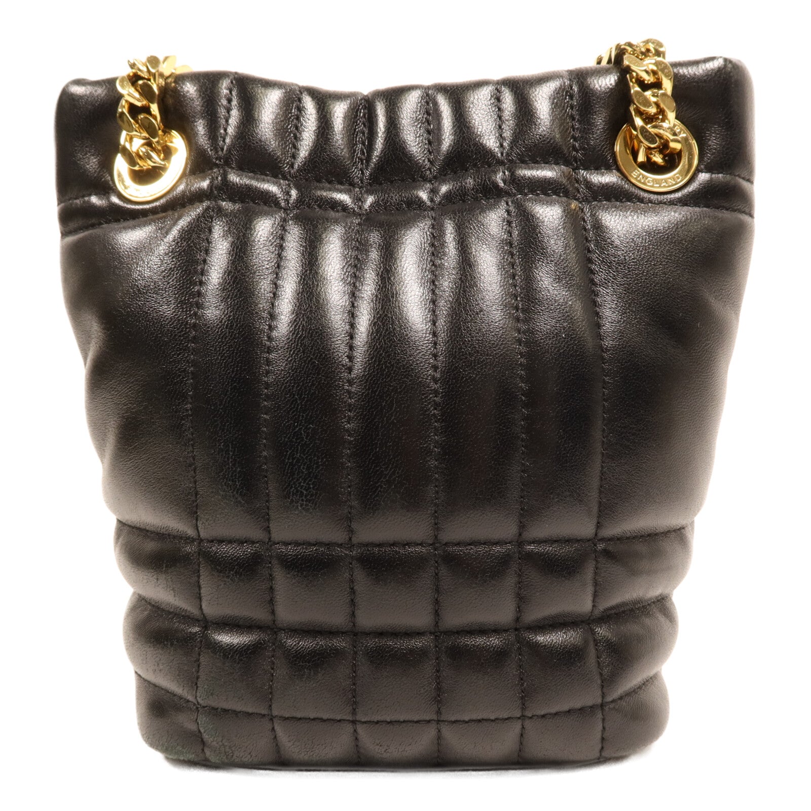 BURBERRY 牛皮皮革Lola Mini Bucket金扣鏈帶肩背袋