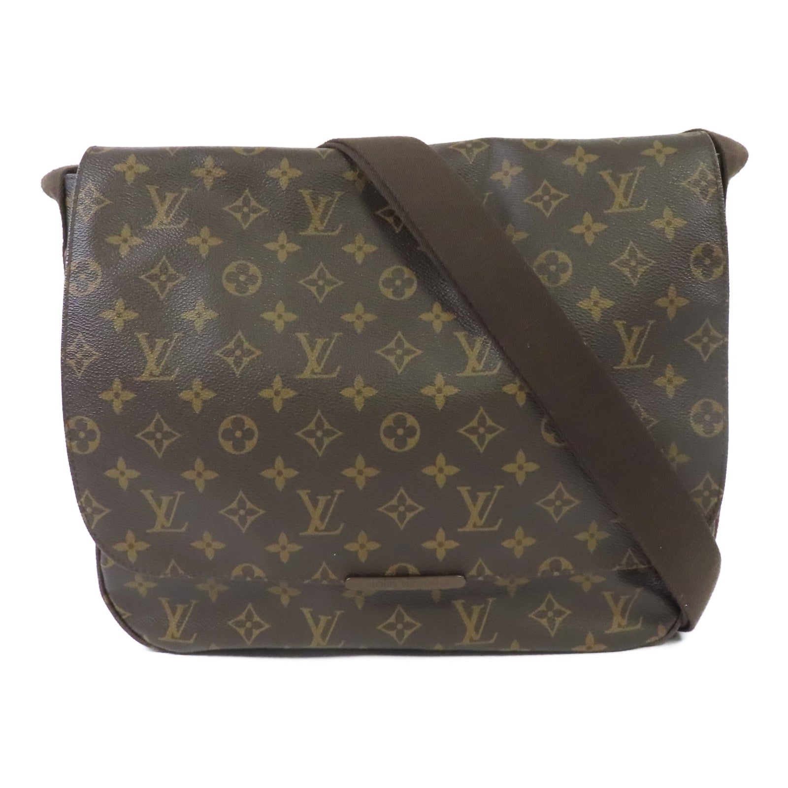 LOUIS VUITTON Monogram Beaubourg MM金扣肩背袋啡色