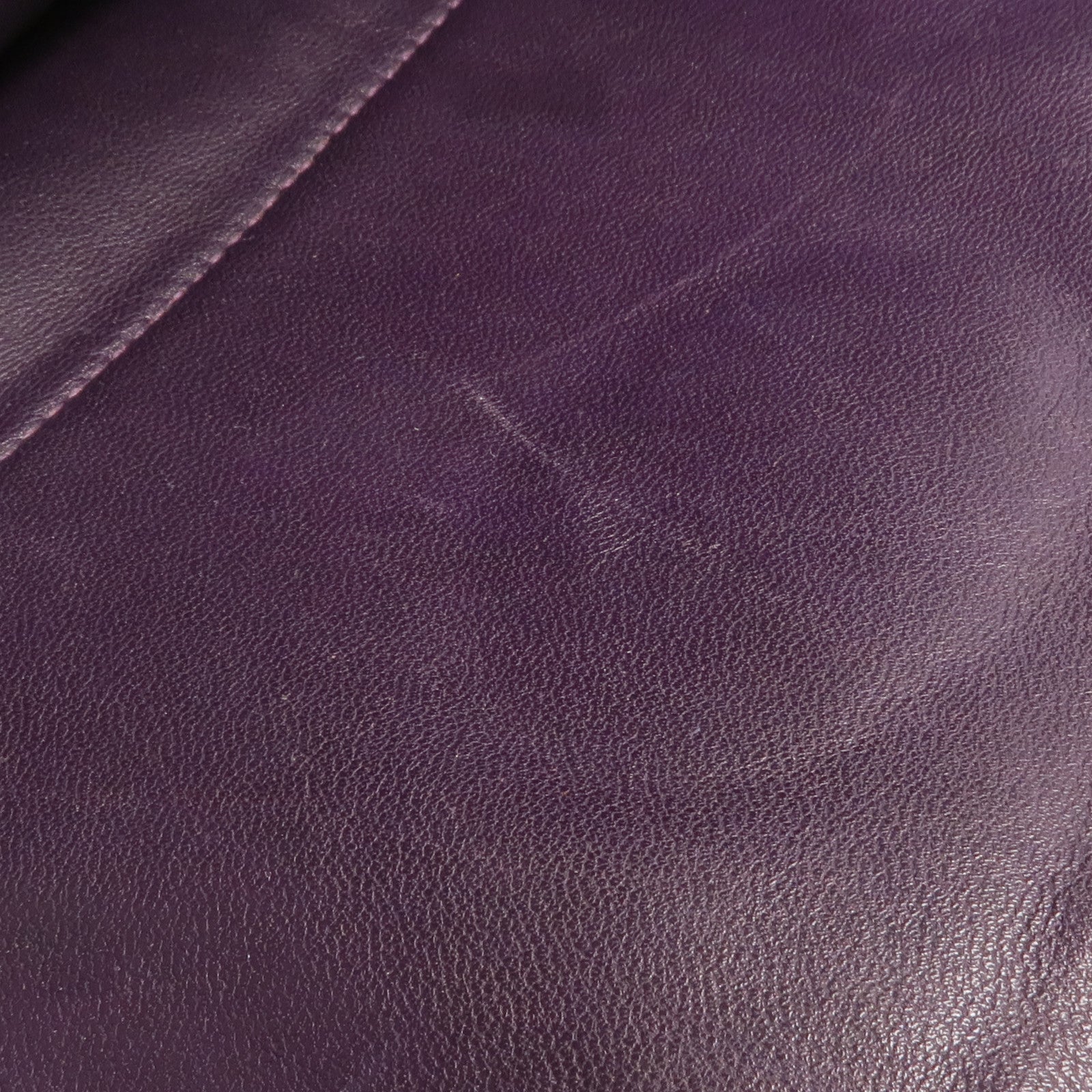 HERMES Clemence皮革Bolide 37手挽袋Raisin