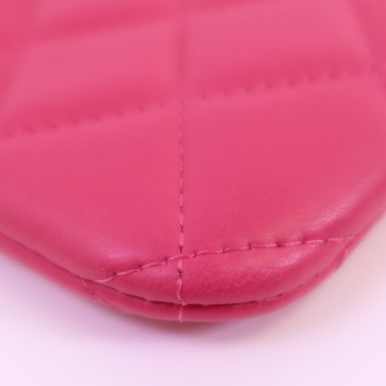 CHANEL 羊皮皮革Clutch Bag銀扣手拿包