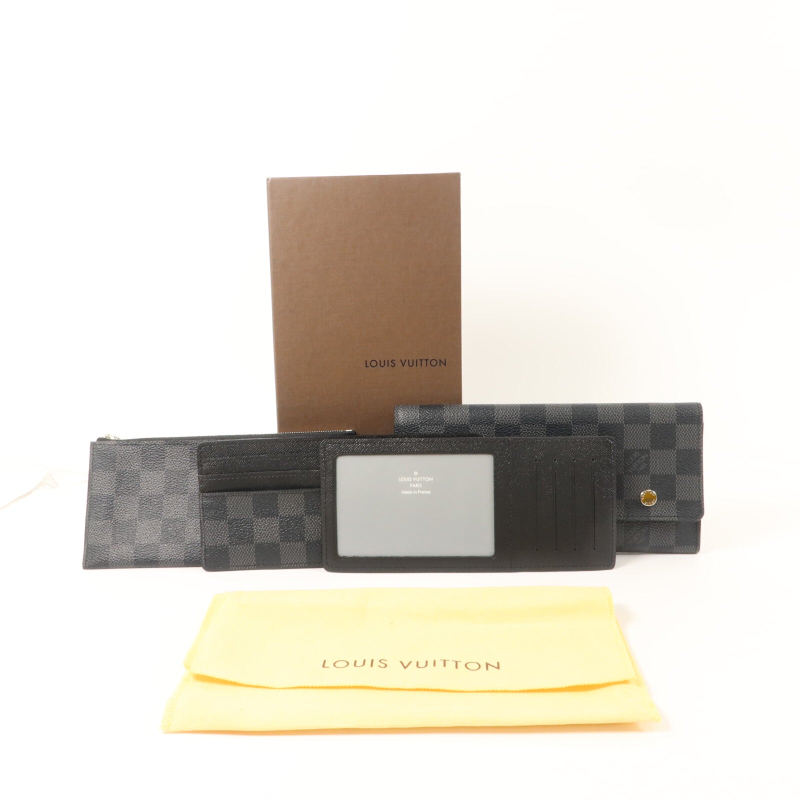 LOUIS VUITTON Damier Graphite Portefeuille Long Modulable長錢包