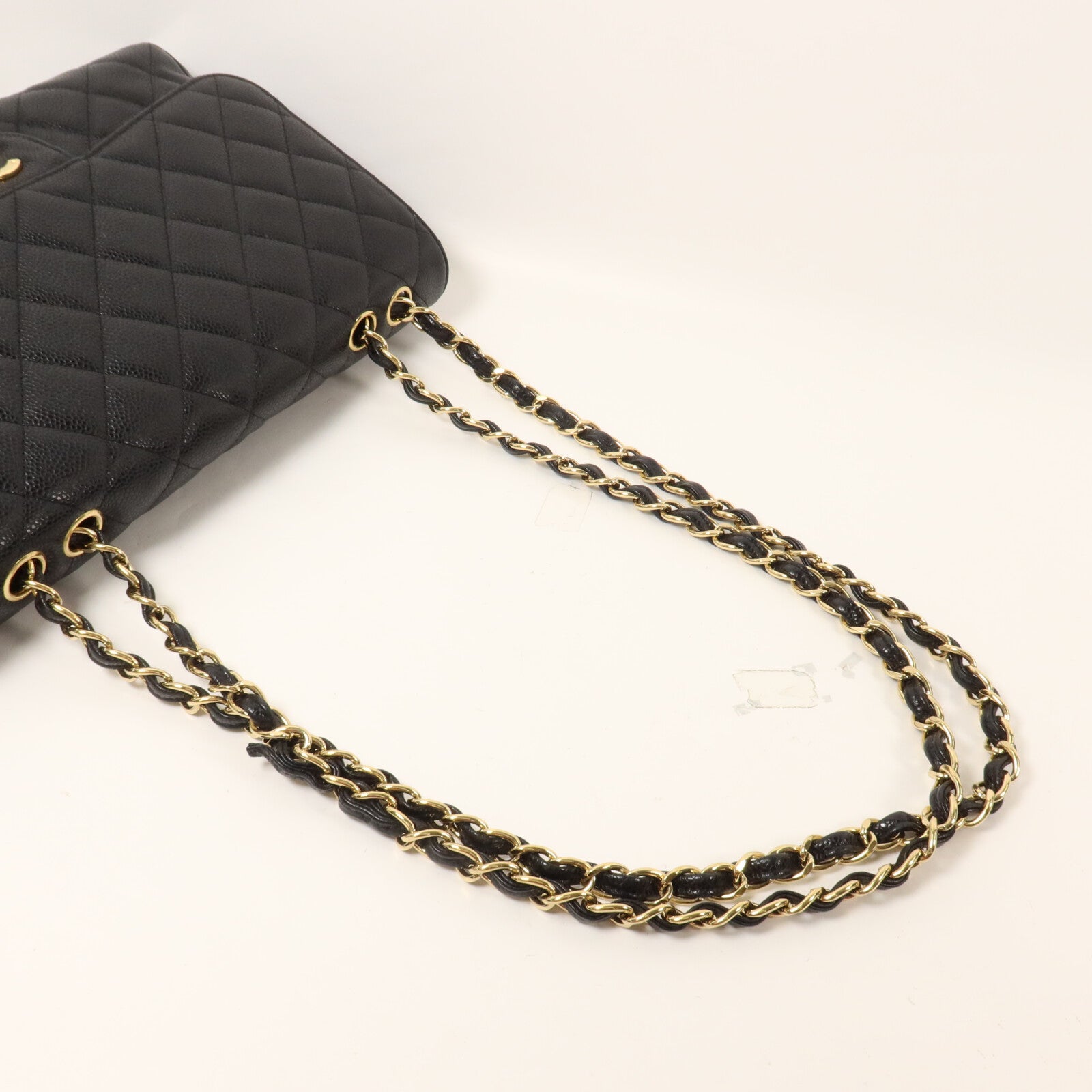 CHANEL 牛皮皮革Large Classic鏈帶肩背袋