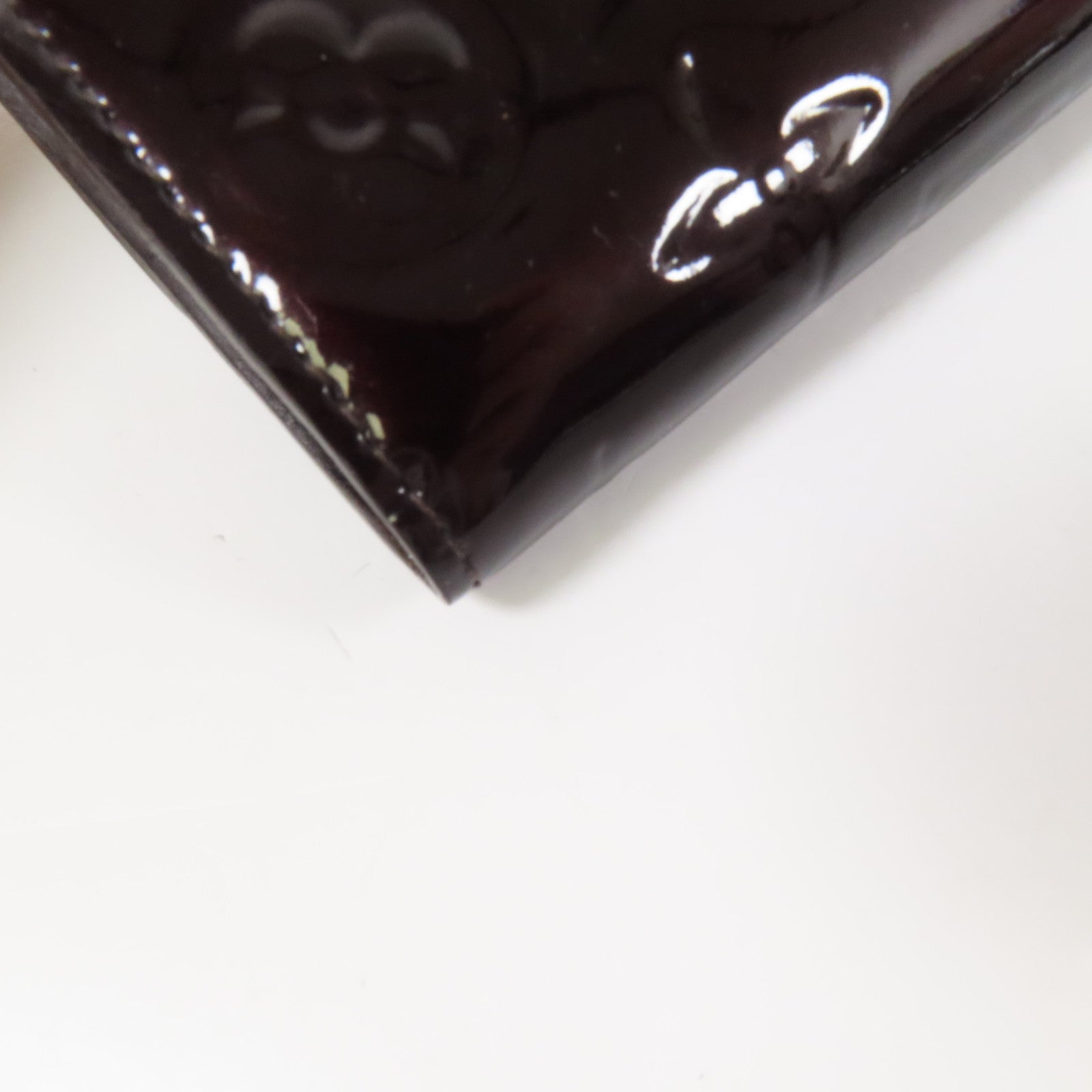 LOUIS VUITTON Monogram Vernis Sarah Wallet金扣長錢包