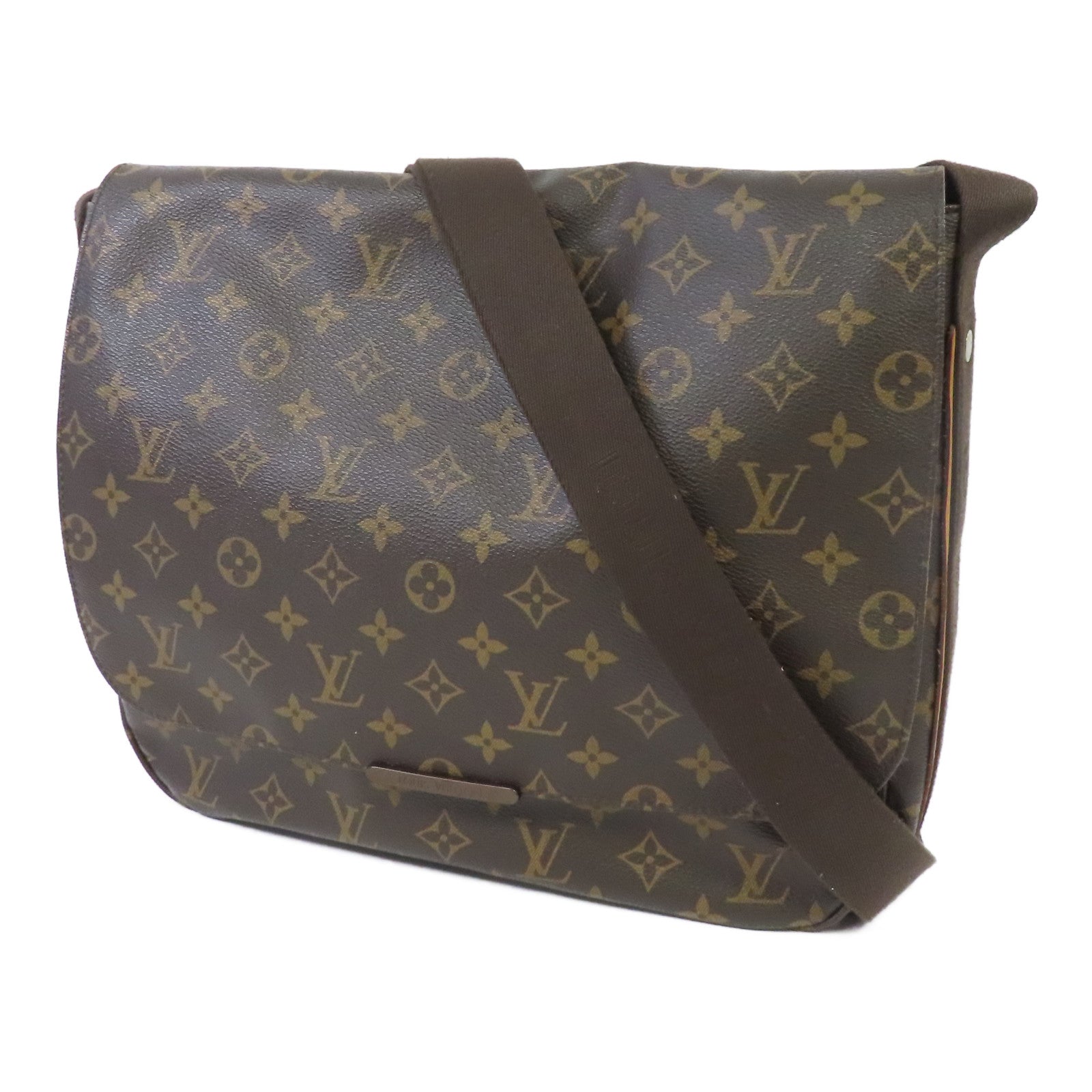 LOUIS VUITTON Monogram Beaubourg MM金扣肩背袋啡色